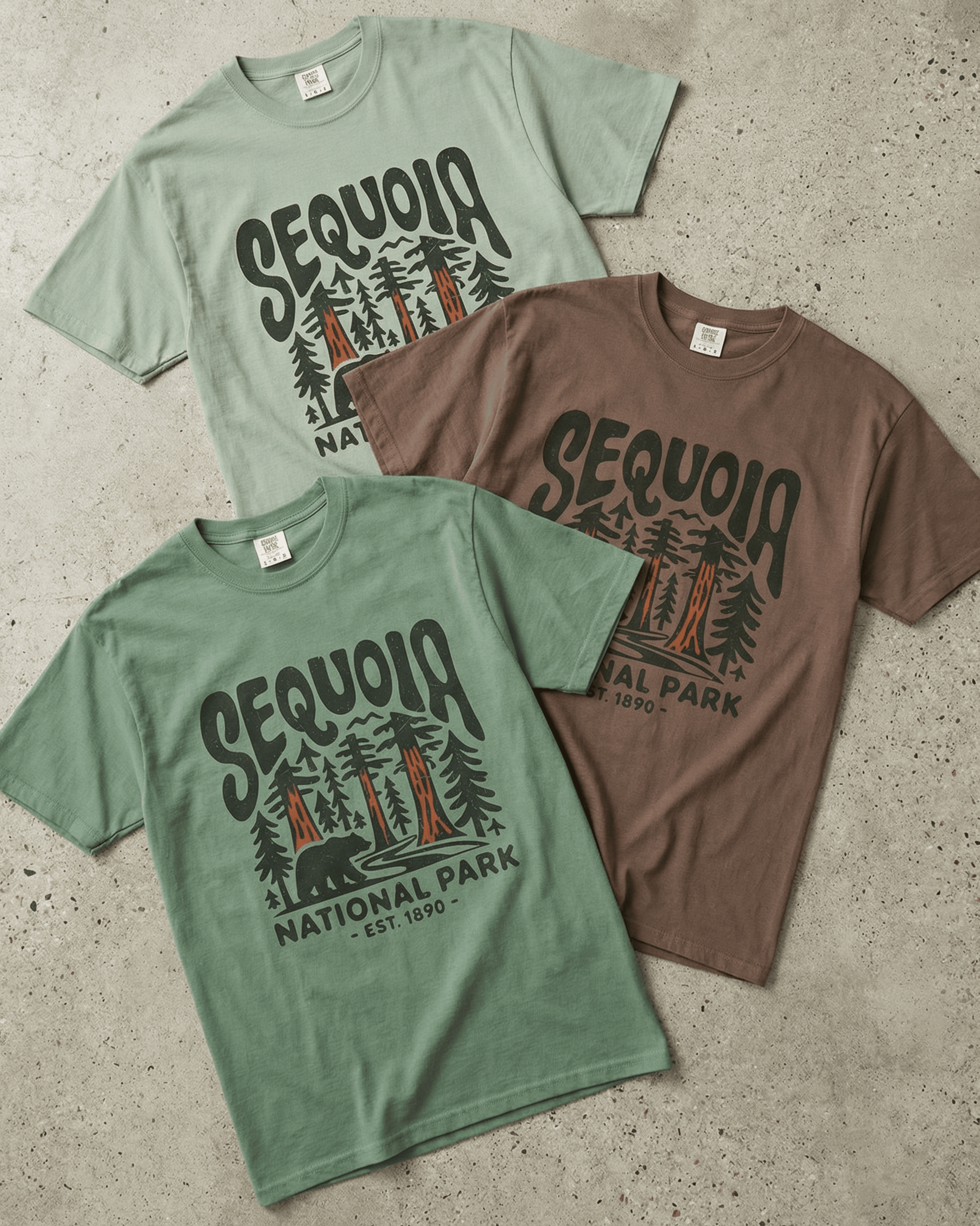 Comfort Colors Sequoia National Park T-Shirt - Nature Lover Outdoor Adventure Graphic Tee