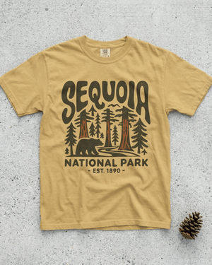 Comfort Colors Sequoia National Park T-Shirt - Nature Lover Outdoor Adventure Graphic Tee