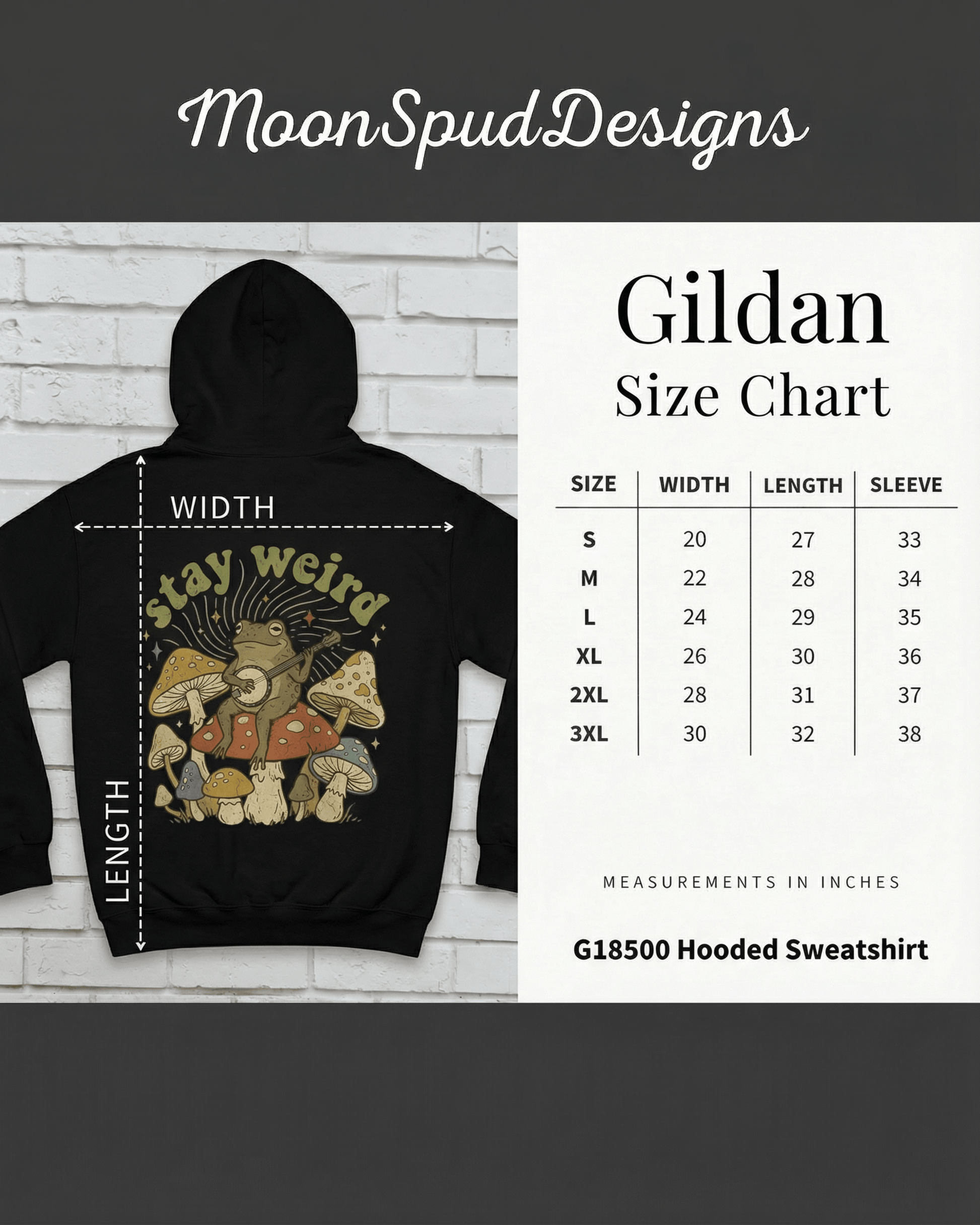 Retro Stay Weird Frog Hoodie - Hippie Cottagecore Aesthetic Hooded Sweatshirt