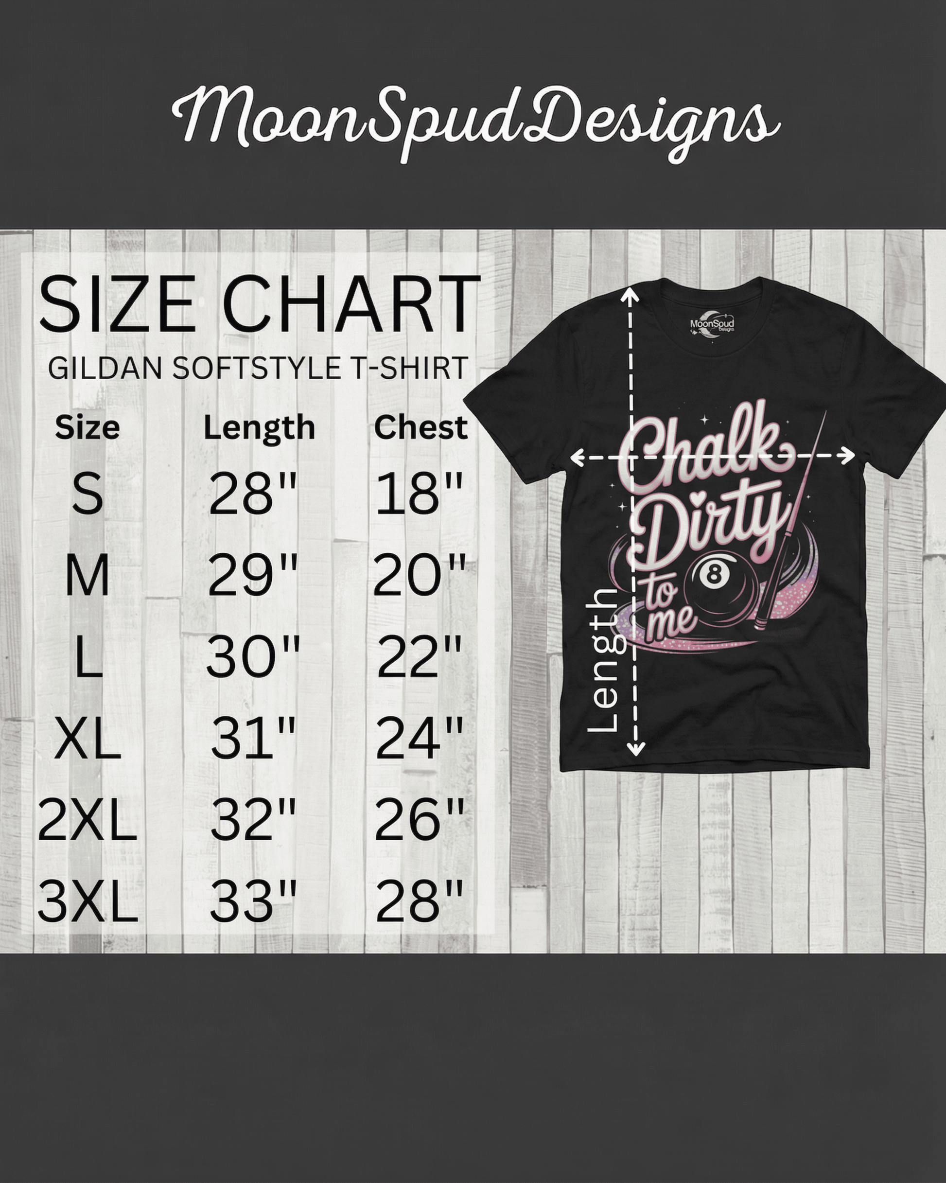 Chalk Dirty To Me T-Shirt - Funny Billiards Pool Player Graphic Tee