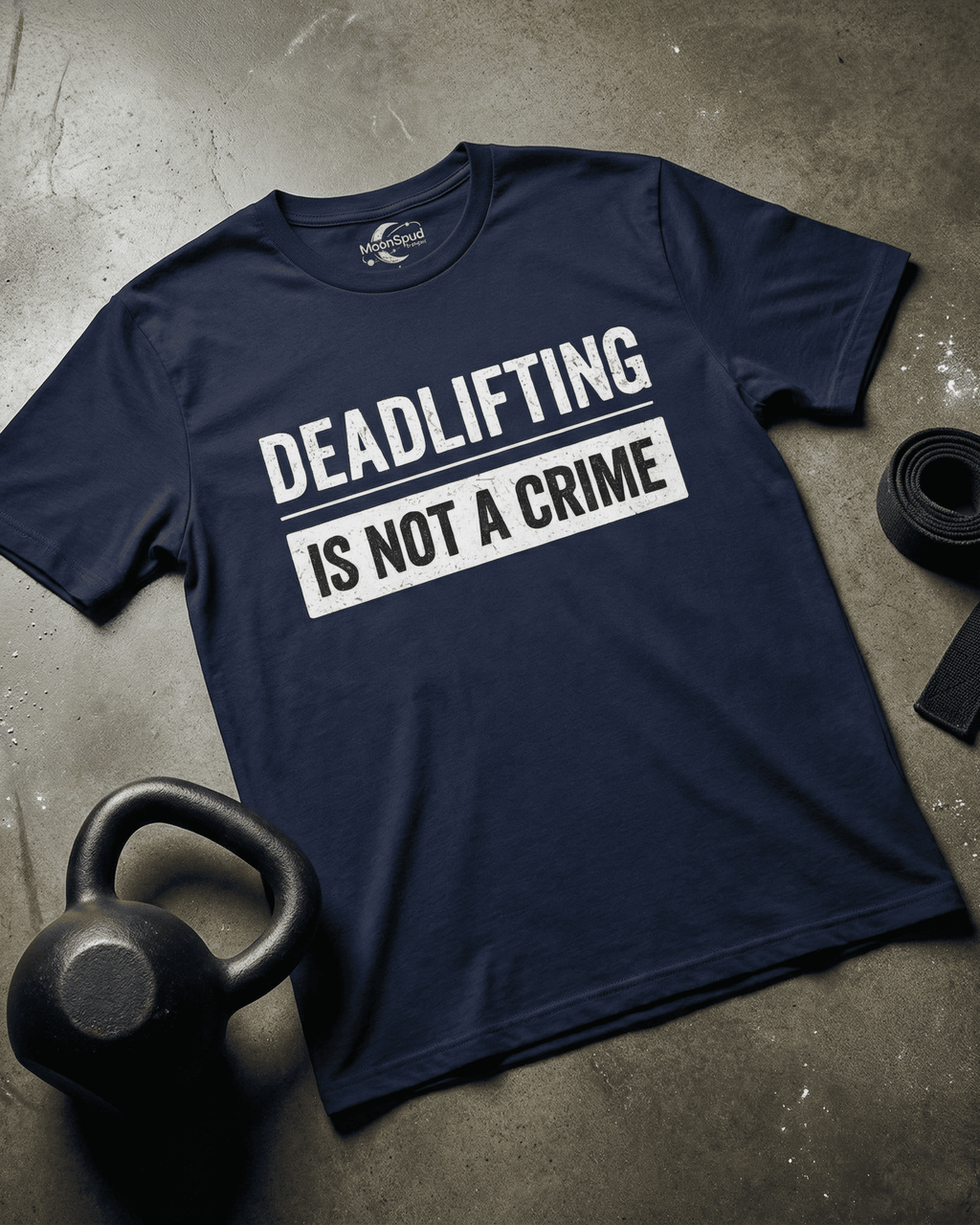 Deadlifting Is Not A Crime T-Shirt - Gym Workout Graphic Tee for Men Women Powerlifting Fitness