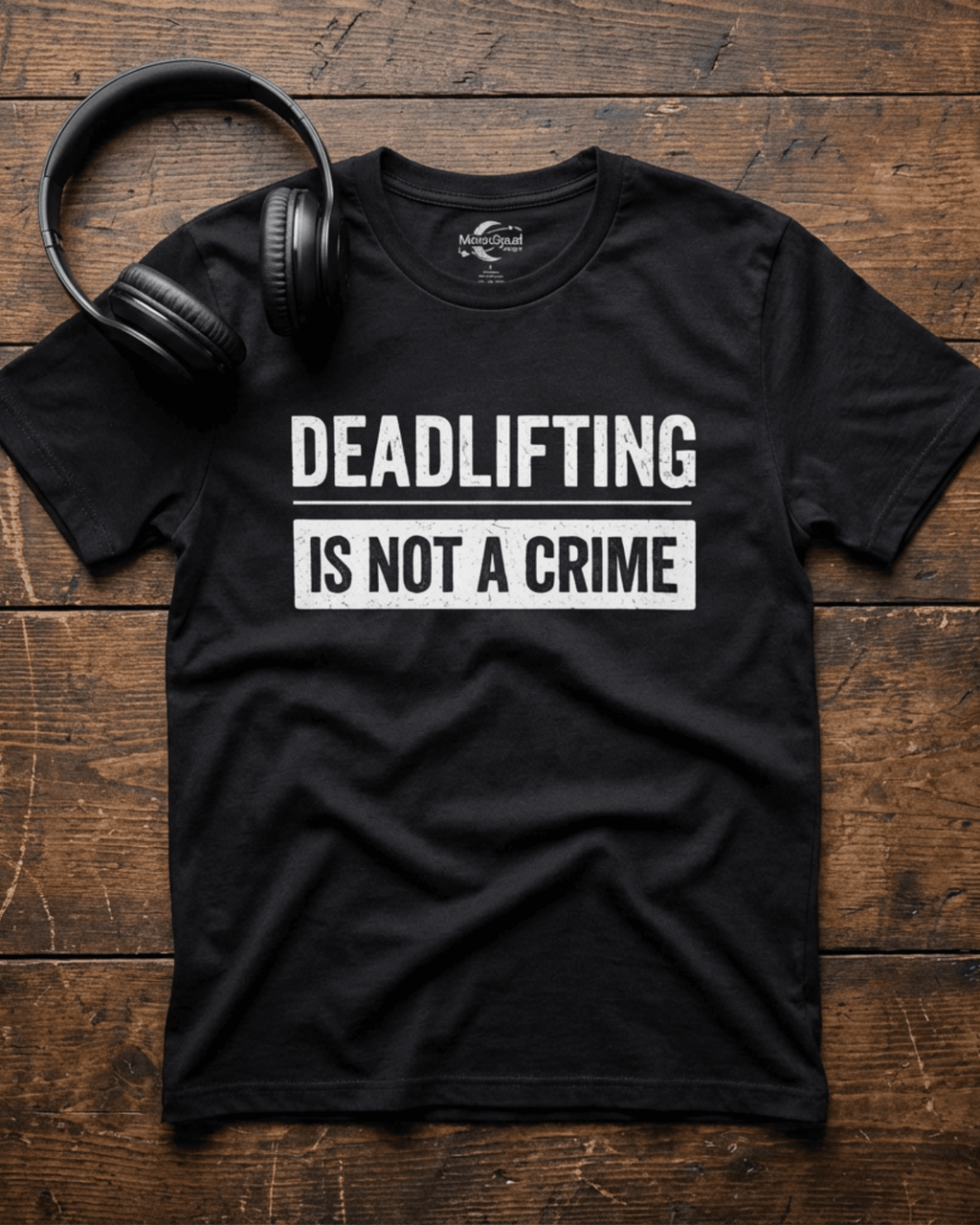 Deadlifting Is Not A Crime T-Shirt - Gym Workout Graphic Tee for Men Women Powerlifting Fitness
