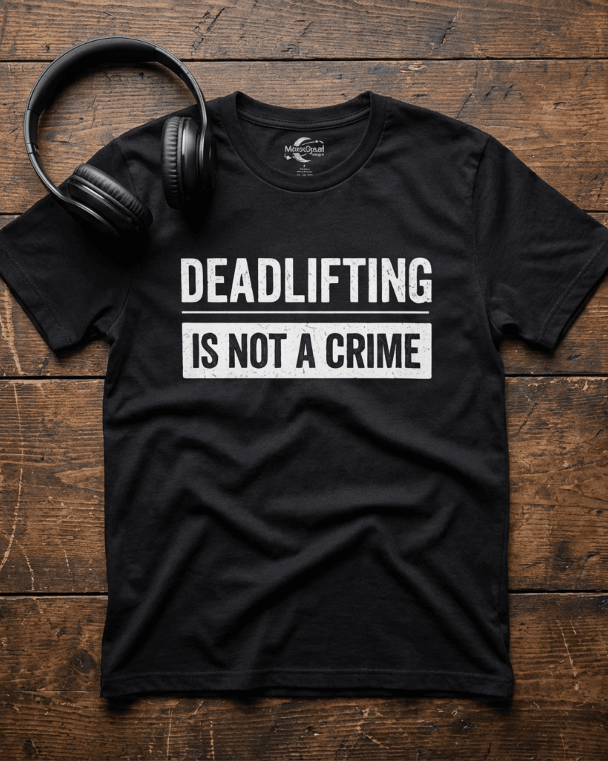 Deadlifting Is Not A Crime T-Shirt - Gym Workout Graphic Tee for Men Women Powerlifting Fitness