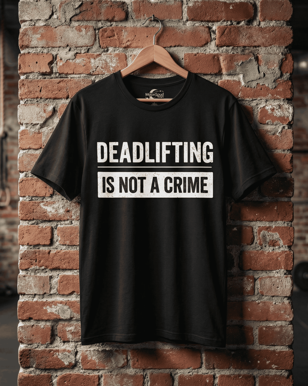 Deadlifting Is Not A Crime T-Shirt - Gym Workout Graphic Tee for Men Women Powerlifting Fitness
