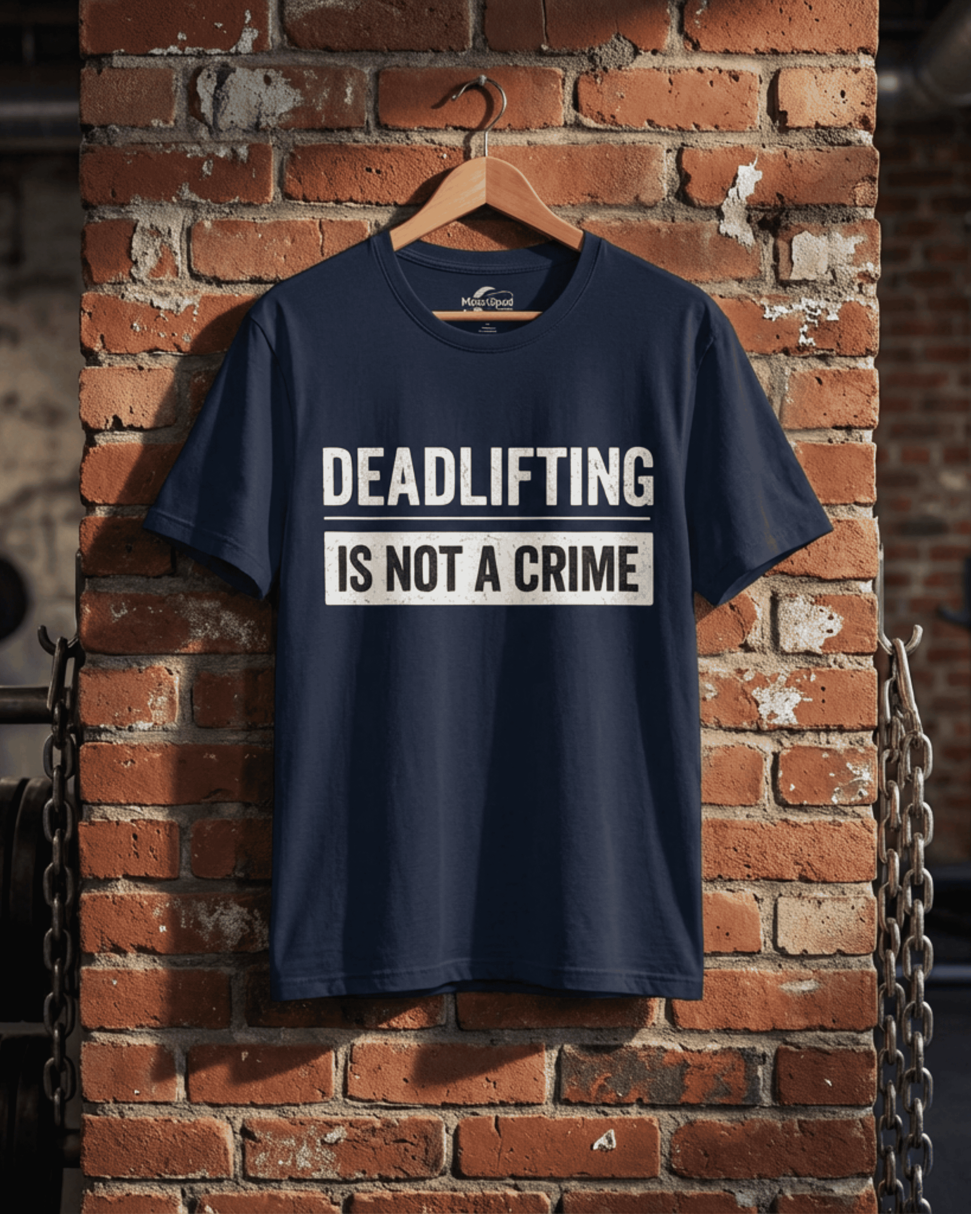 Deadlifting Is Not A Crime T-Shirt - Gym Workout Graphic Tee for Men Women Powerlifting Fitness