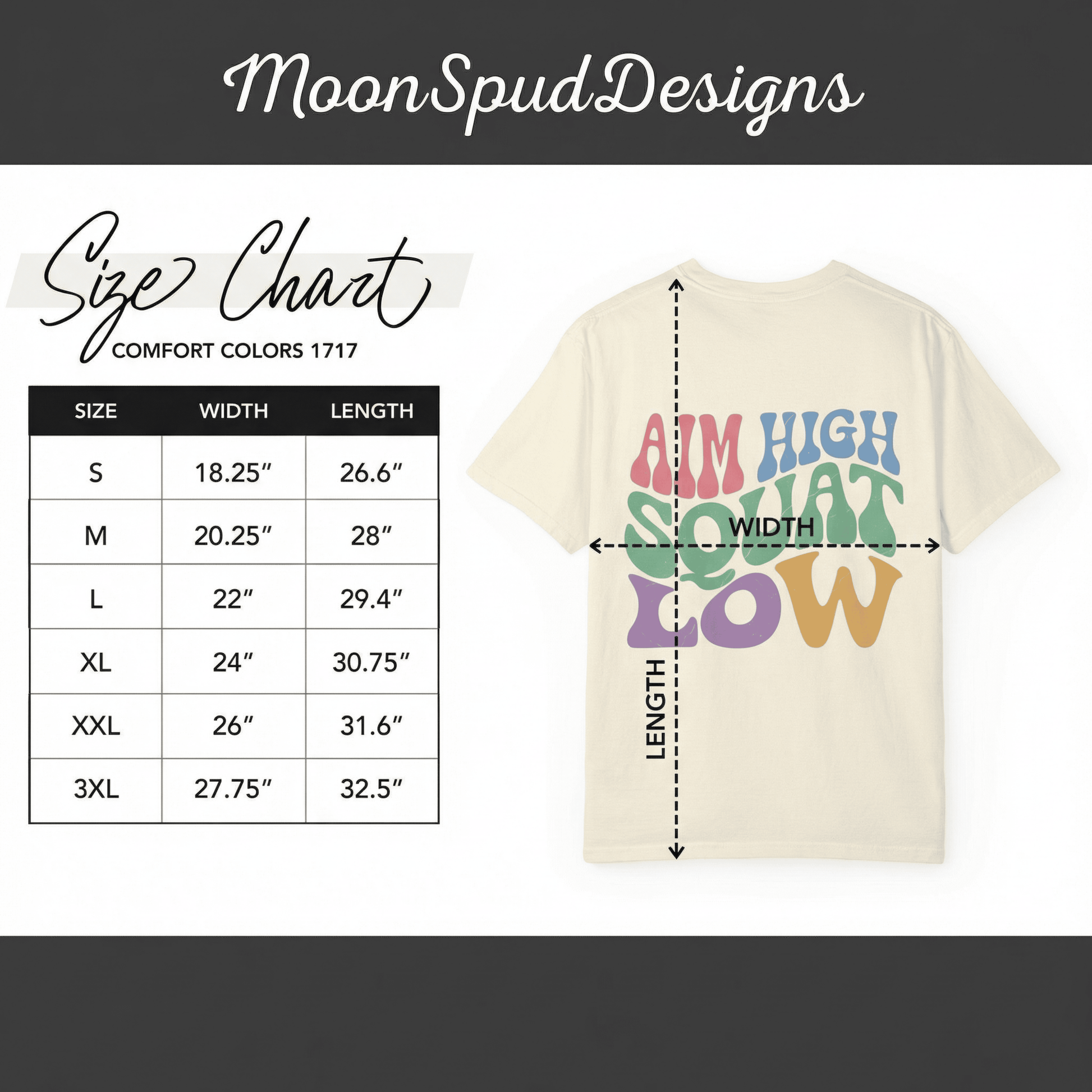 Aim High Squat Low Retro Gym T-Shirt - Funny Squat Day Graphic Tee for Women