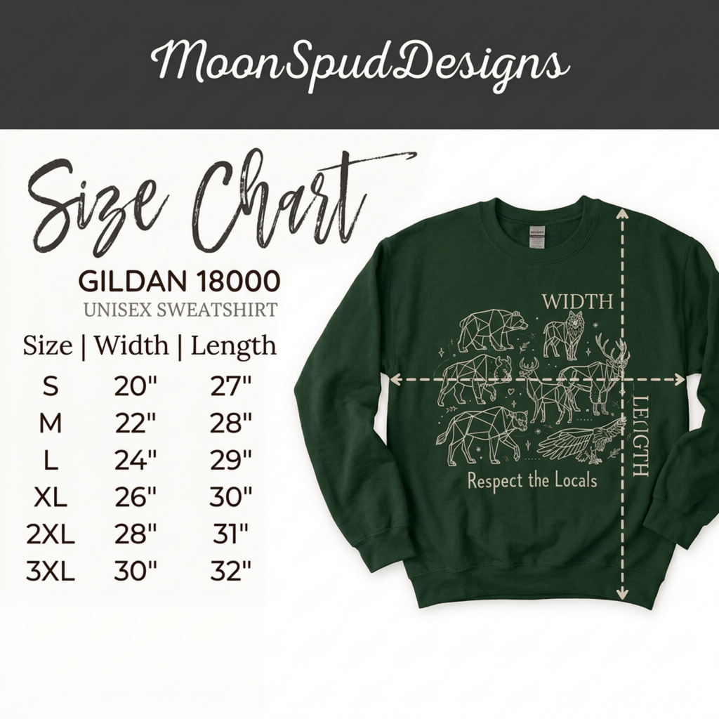 Respect The Locals Sweatshirt -  Nature Lover Wildlife Pullover Crewneck