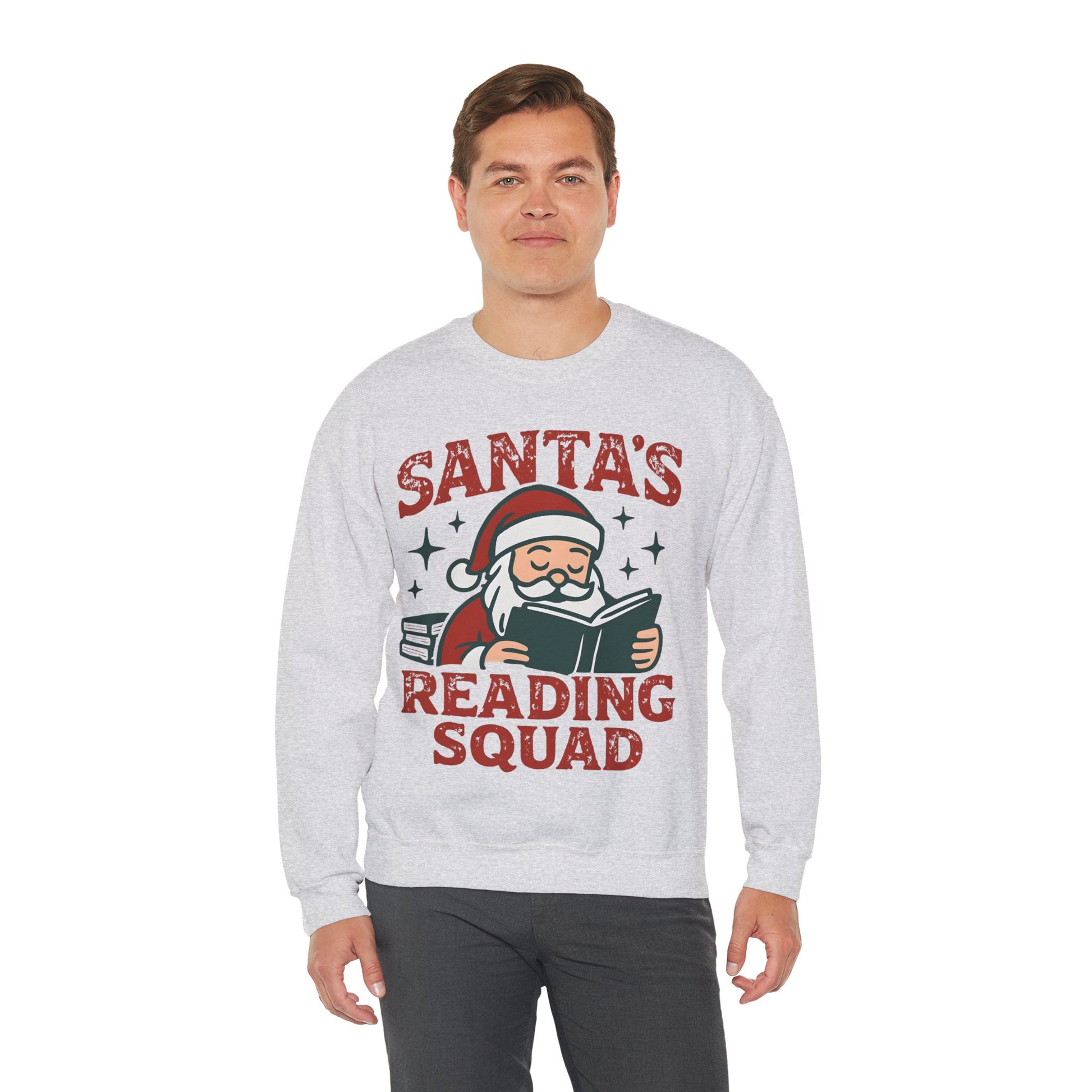 Santa's Reading Squad Sweatshirt | Christmas Holiday Book Lover Pullover