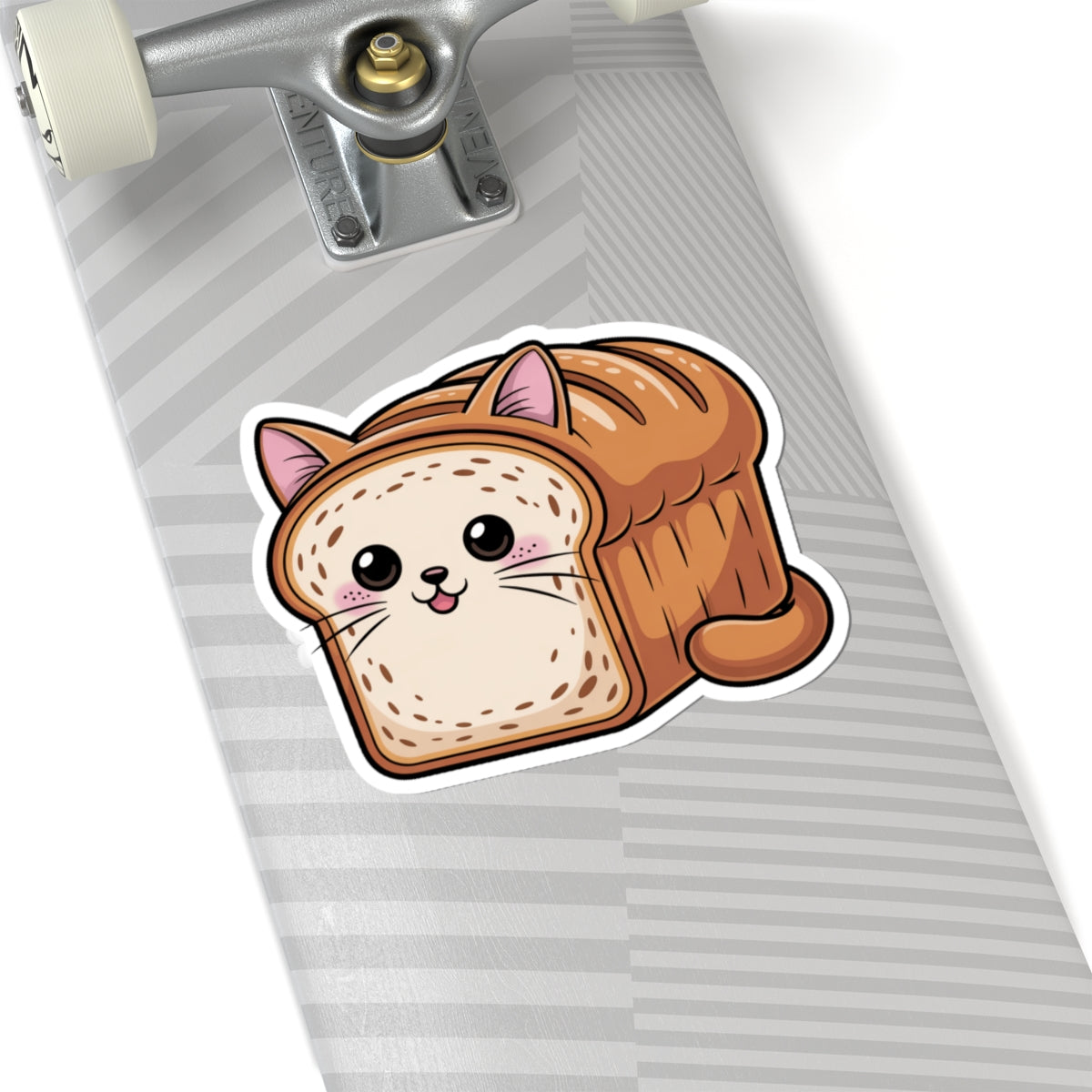 Kawaii Cat Bread Loaf Sticker Cute Cartoon Kitty Toast Anime Style