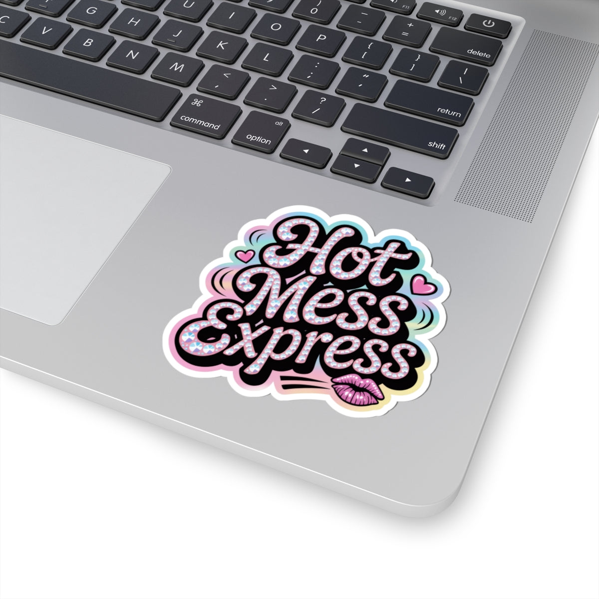 Y2K Hot Mess Express Sticker - Funny Retro 2000s Aesthetic Attitude Quote Decal