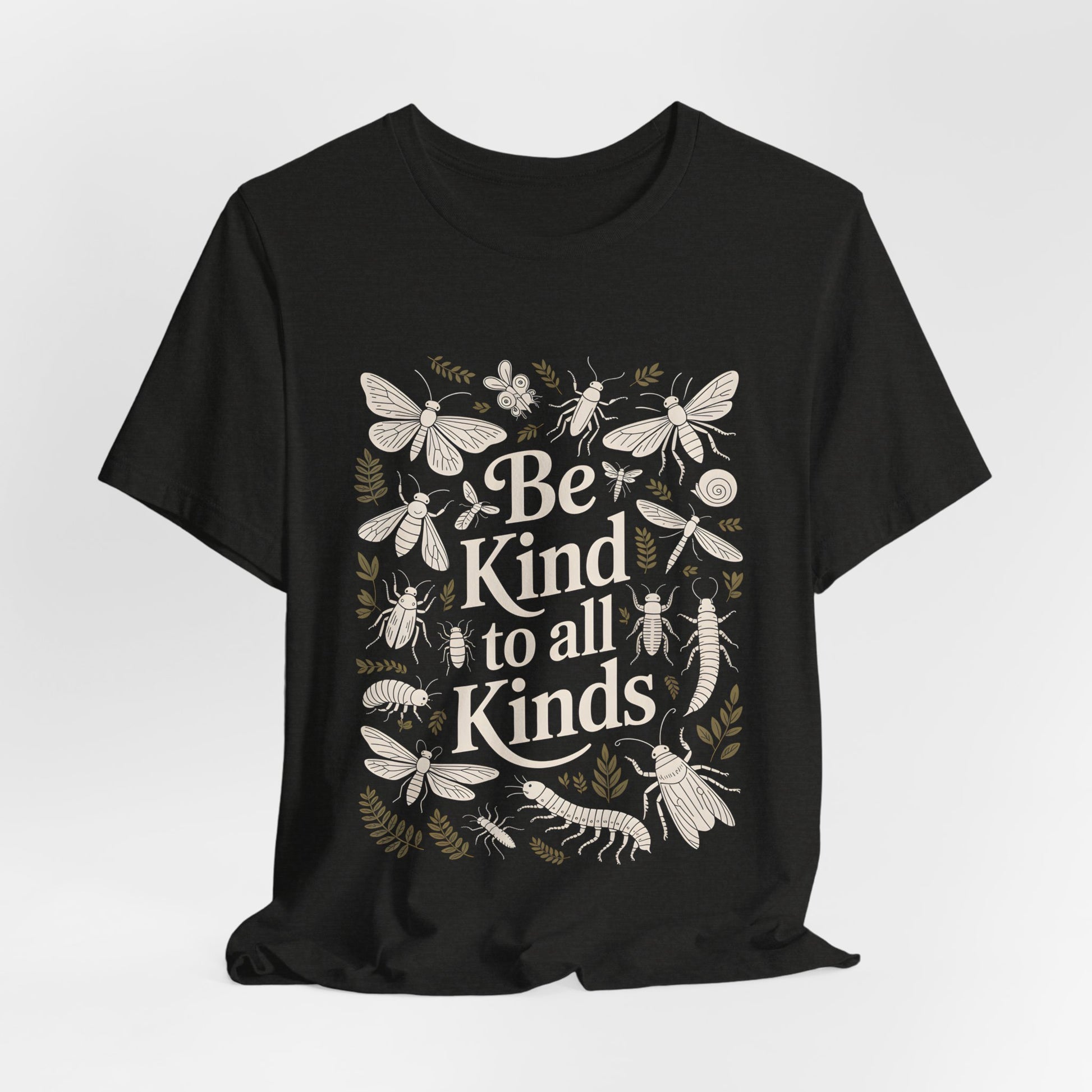 Be Kind to All Kinds TShirt - Insect Lover Tee - Bella Canvas 3001