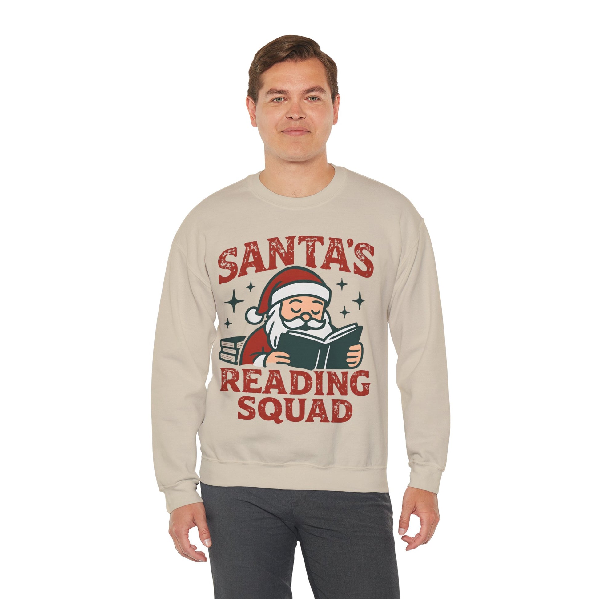 Santa's Reading Squad Sweatshirt | Christmas Holiday Book Lover Pullover