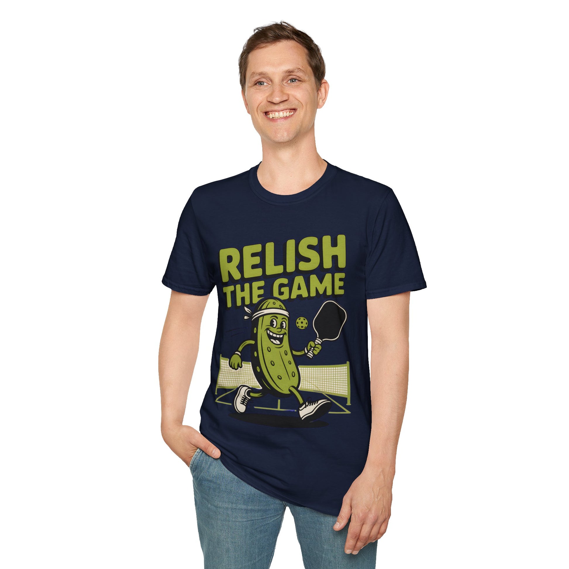 Funny Pickleball T-Shirt - Relish The Game Punny Sports Humor Tee