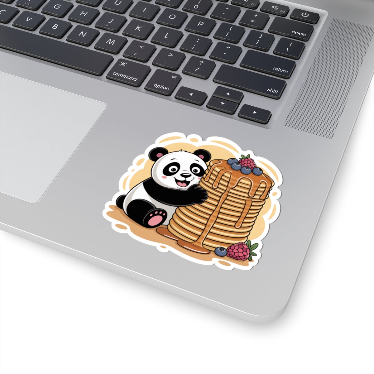 Funny Panda Pancakes Sticker - Kawaii Breakfast Animal Cute Bear Vinyl Decal