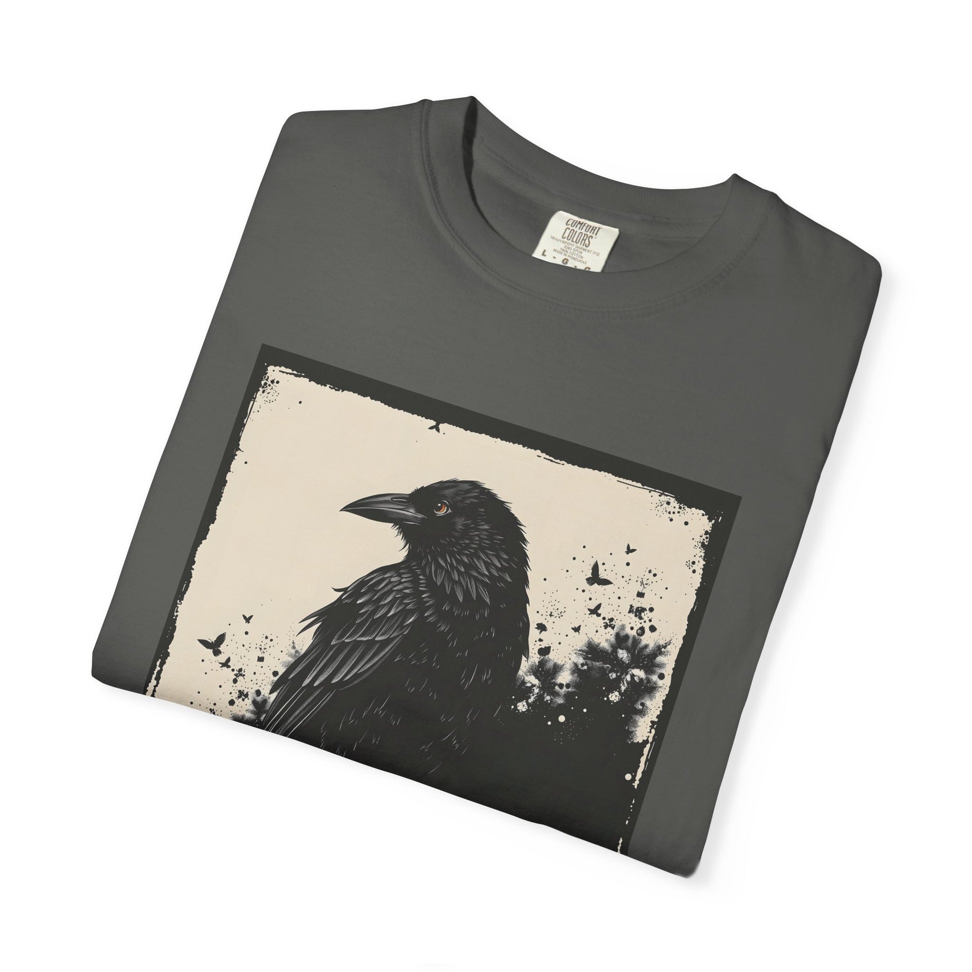 Gothic Raven Comfort Colors TShirt | Dark Academia Aesthetic Tee