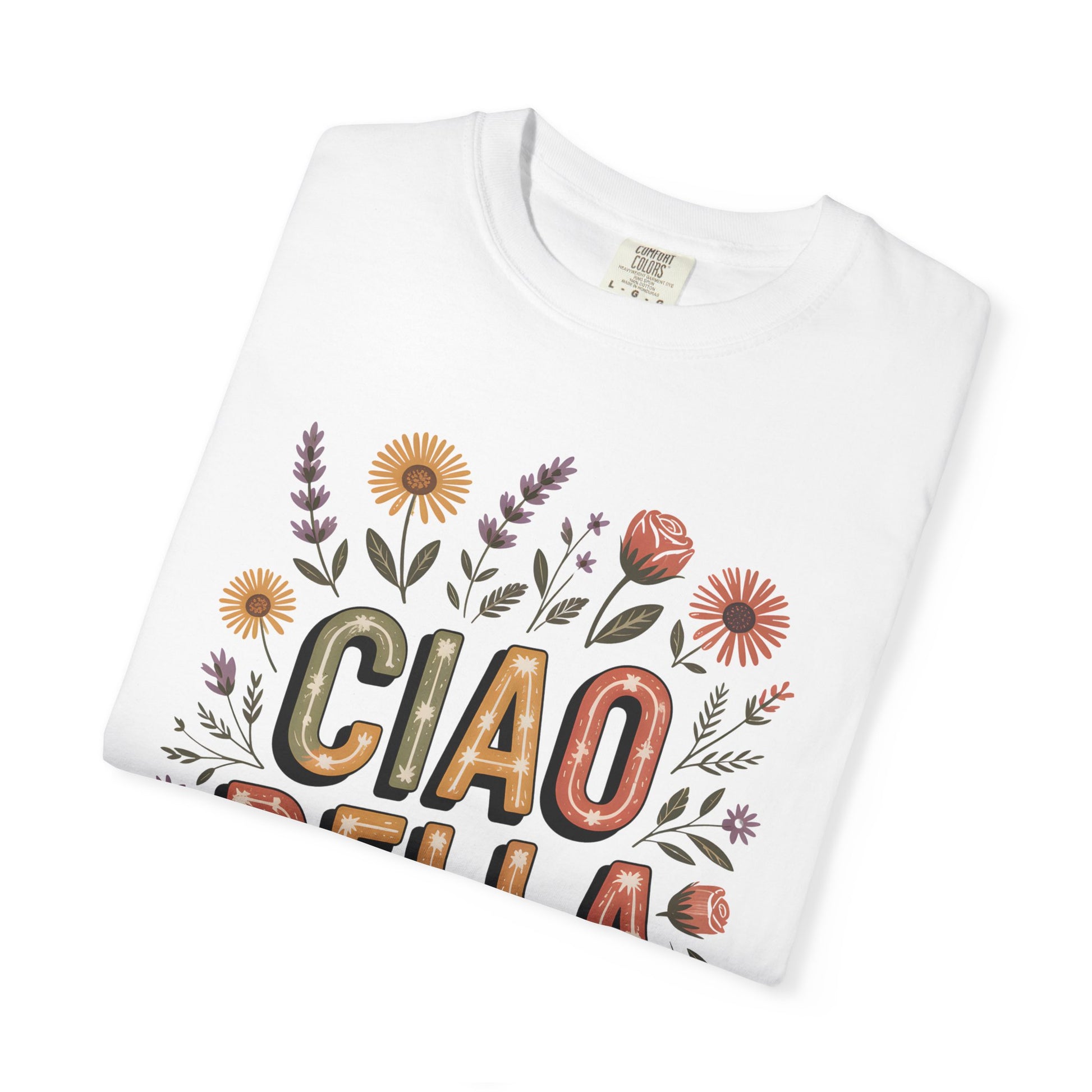 Ciao Bella Comfort Colors 1717 T-Shirt -Vintage Italy Travel Tee