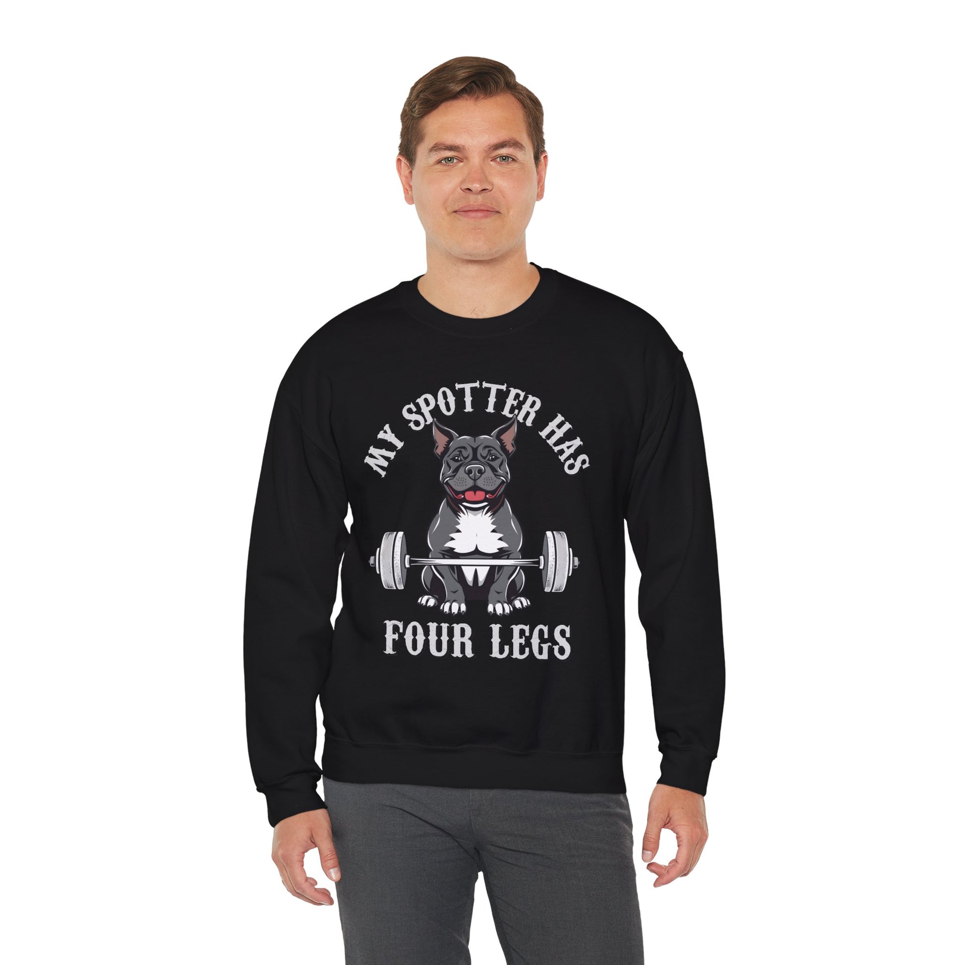 Funny Gym Dog Sweatshirt - Fitness Workout Weightlifting Pullover for Dog Lovers