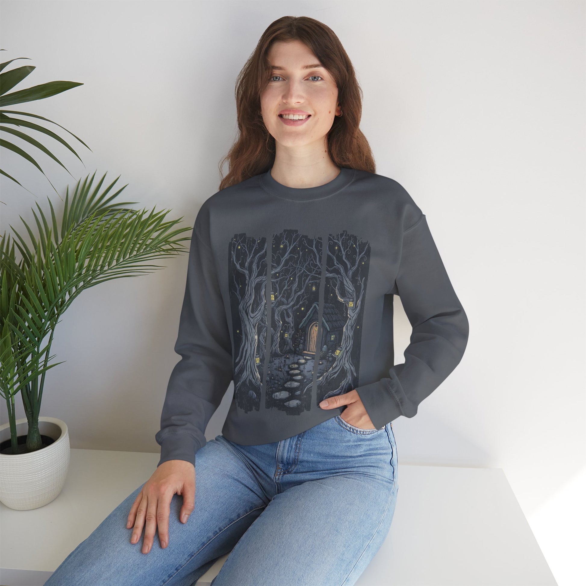 Goblincore Mystical Forest Sweatshirt - Cozy Haunted Vibes