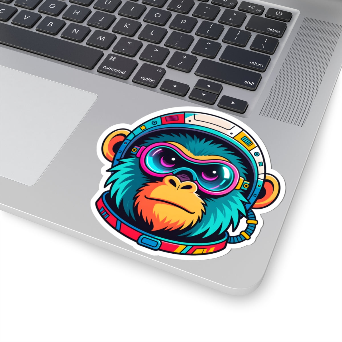 Sci-Fi Astronaut Monkey Sticker - Colorful Space Ape Vinyl Decal 3" 4" 6" Inch