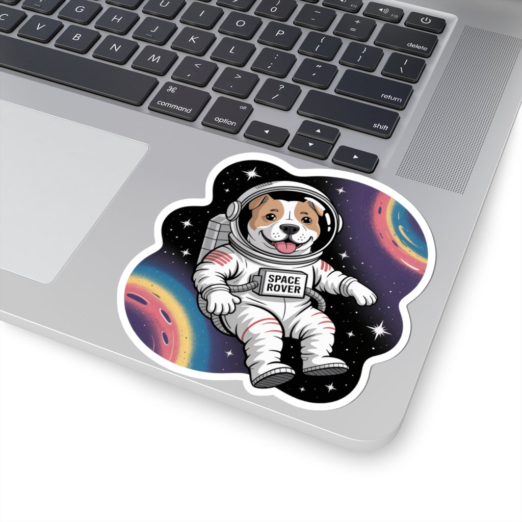 Pitbull Astronaut Space Pup Sticker - APBT Cosmic Vinyl Decal