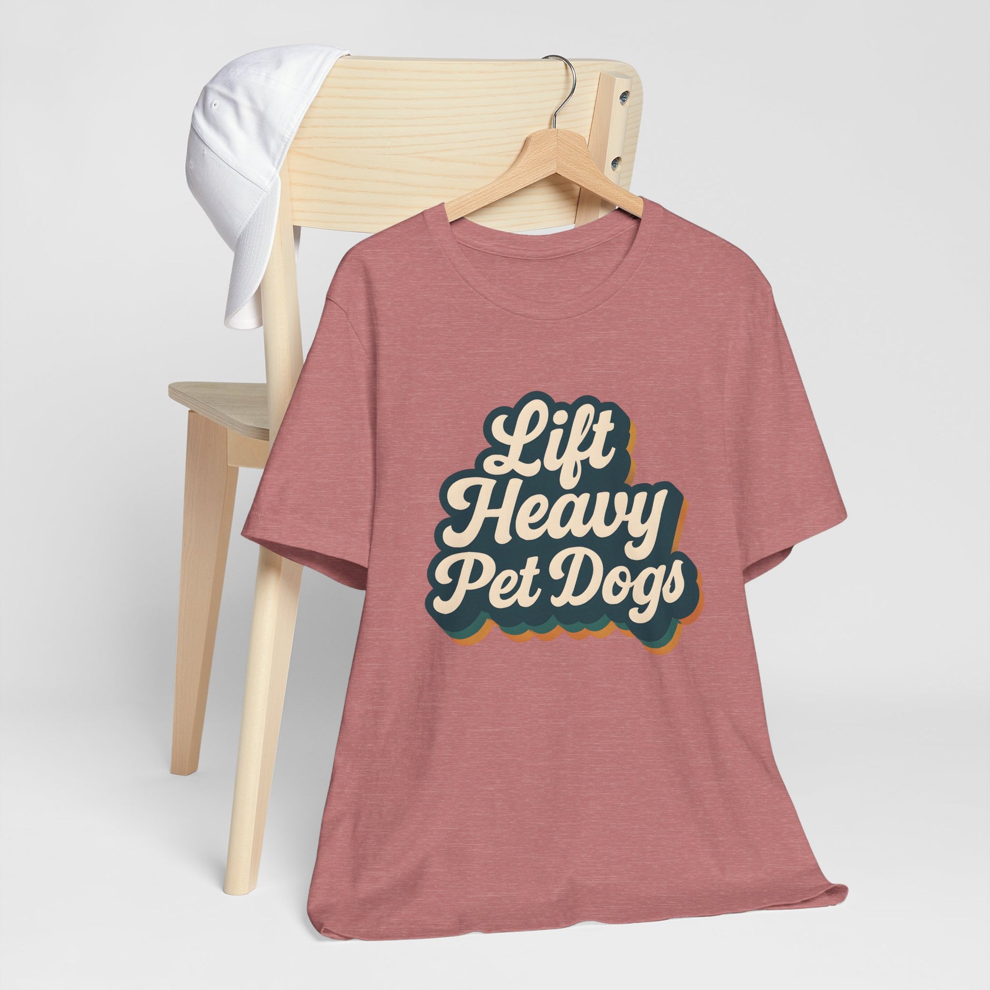 Lift Heavy Pet Dogs TShirt - Dog Lover Gym Fitness Tee
