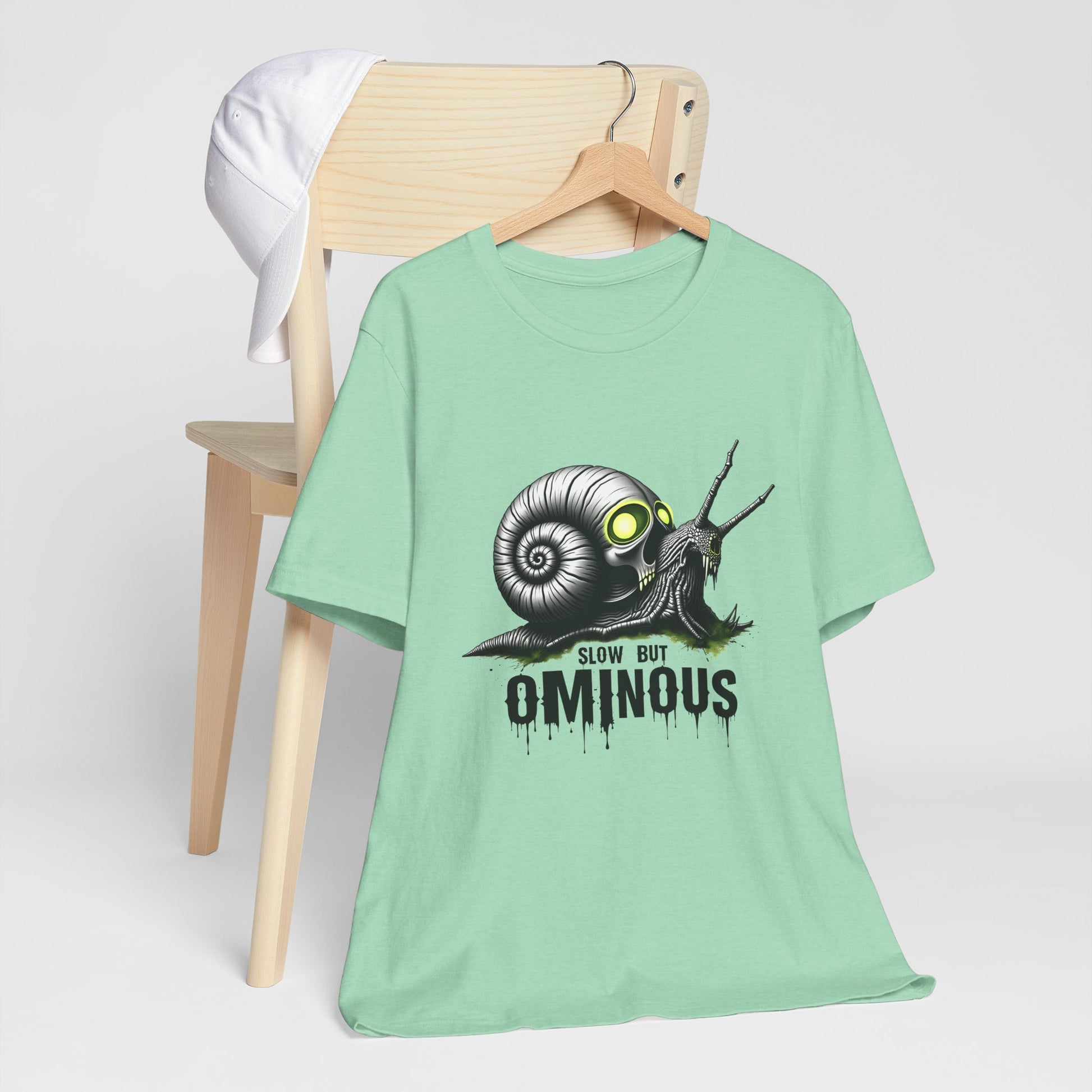 Slow but Ominous Aesthetic Tee | Dark Alternative Humor Snailcore T-Shirt