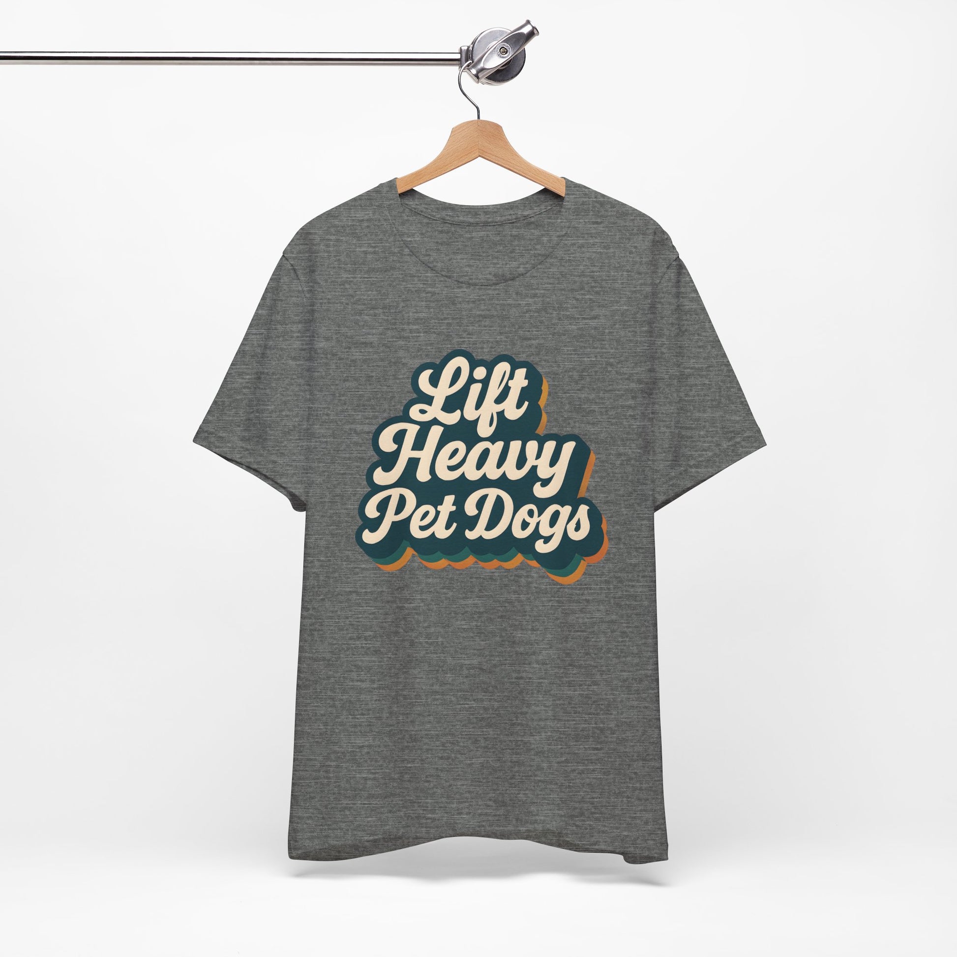 Lift Heavy Pet Dogs TShirt - Dog Lover Gym Fitness Tee
