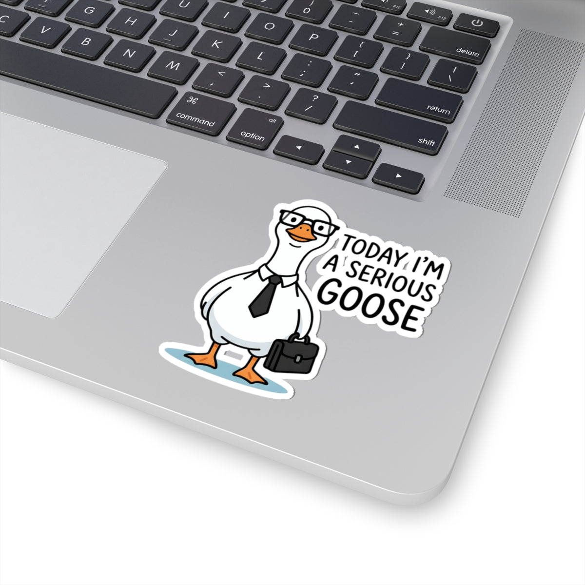 Today I'm a Serious Goose Sticker - Funny Business Bird in Suit Briefcase Vinyl Decal 3" 4" 6" Inch