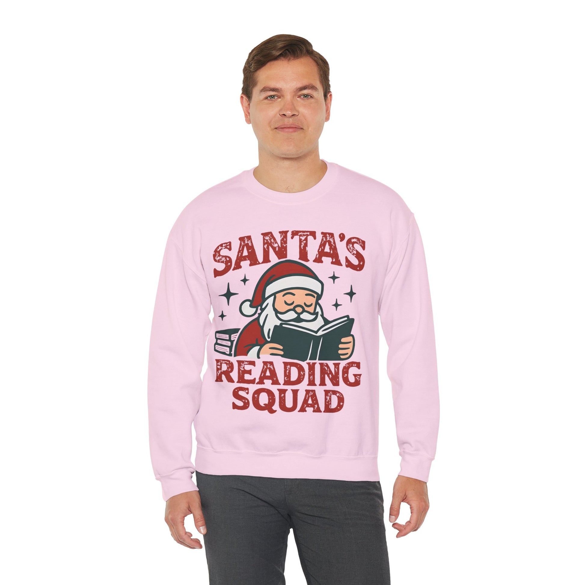 Santa's Reading Squad Sweatshirt | Christmas Holiday Book Lover Pullover