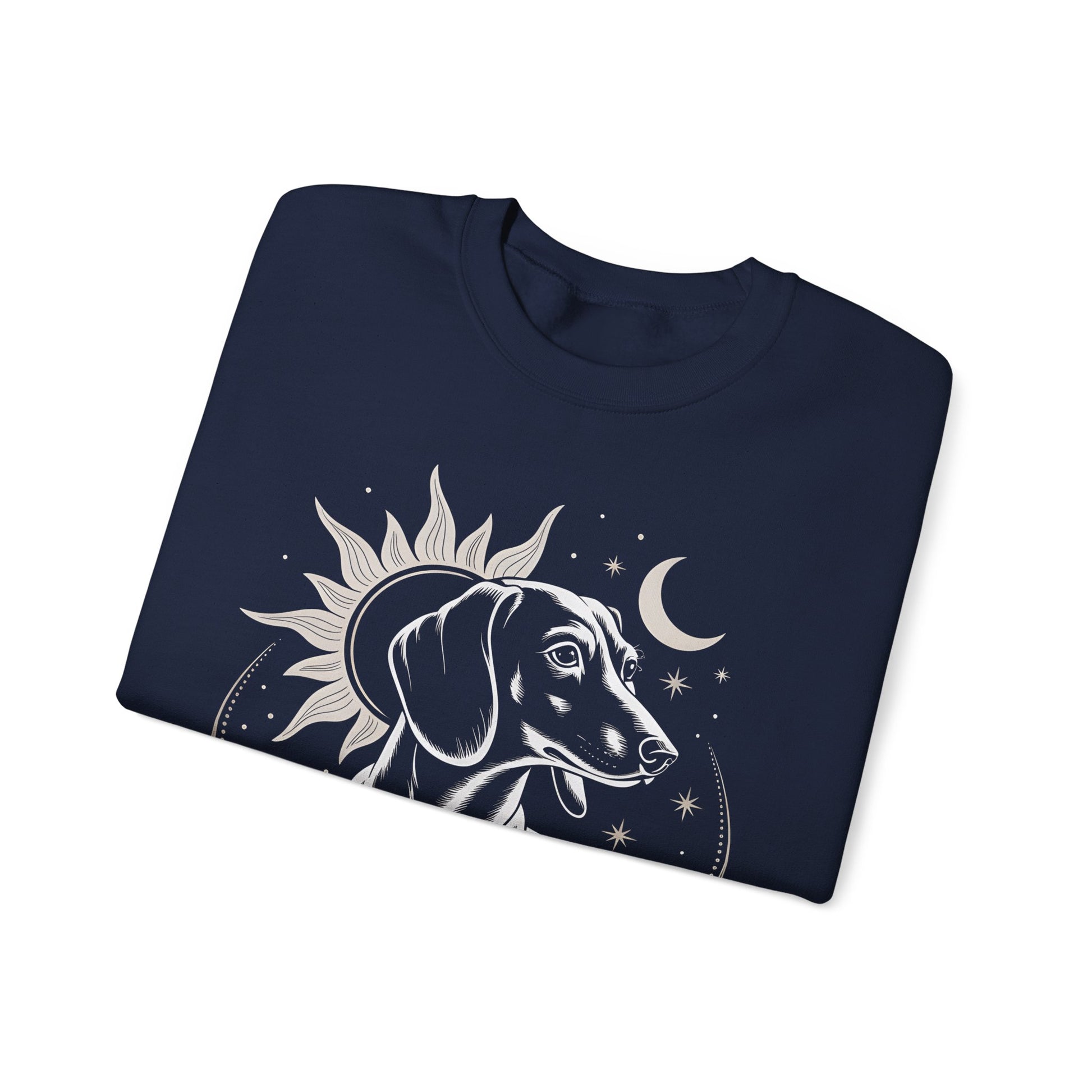 Dachshund Long Dog Sweatshirt - Celestial Boho Doxie Weiner Dog Lover Pullover