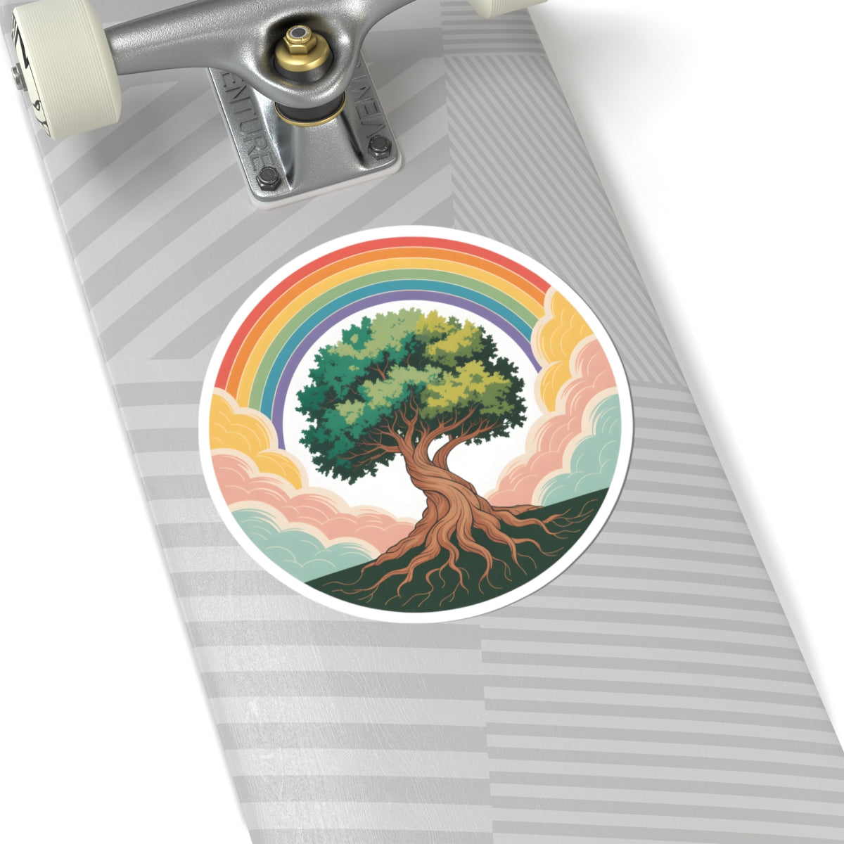 Tree of Life Rainbow Sticker - Boho Nature Aesthetic Vinyl Decal 3" 4" 6" Inch
