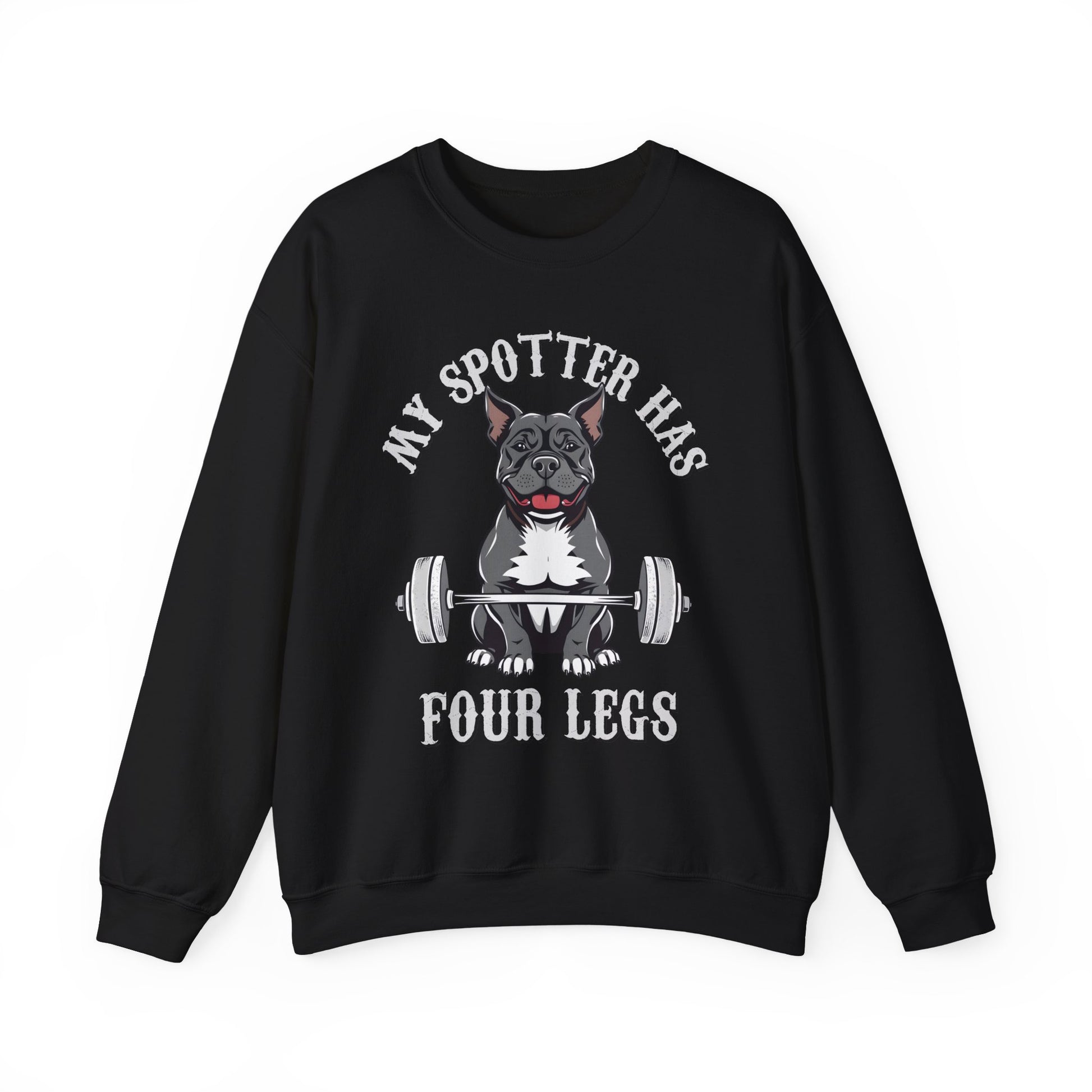 Funny Gym Dog Sweatshirt - Fitness Workout Weightlifting Pullover for Dog Lovers