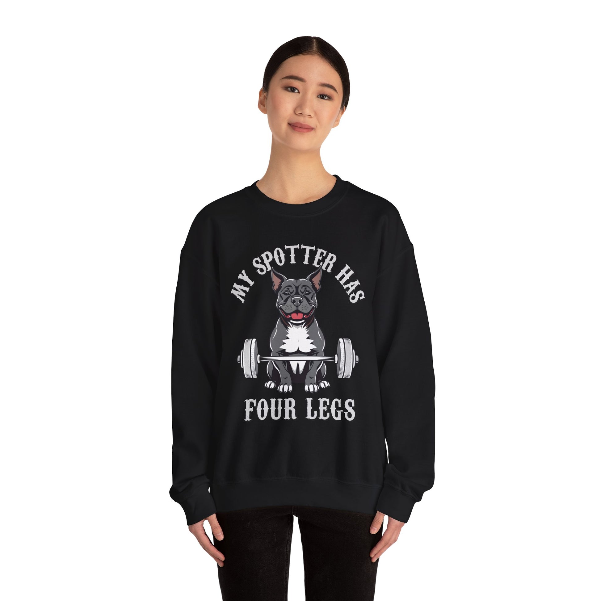 Funny Gym Dog Sweatshirt - Fitness Workout Weightlifting Pullover for Dog Lovers
