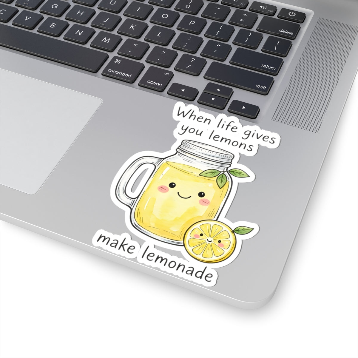 When Life Gives You Lemons Make Lemonade Sticker - Cute Motivational Quote Aesthetic Vinyl Decal 3" 4" 6" Inch