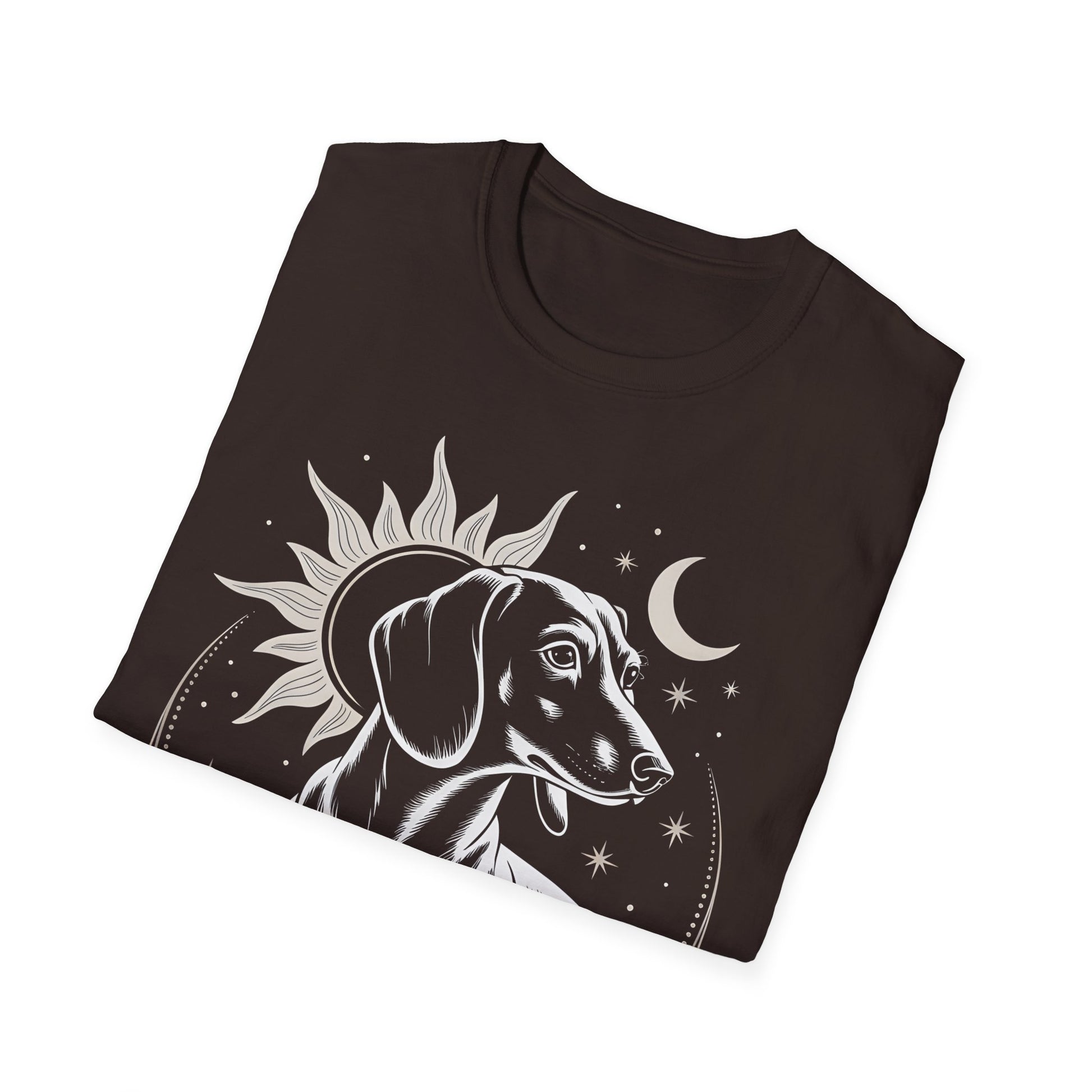 Dachshund Doxie T-Shirt - Celestial Long Weiner Dog Lover Boho Graphic Tee