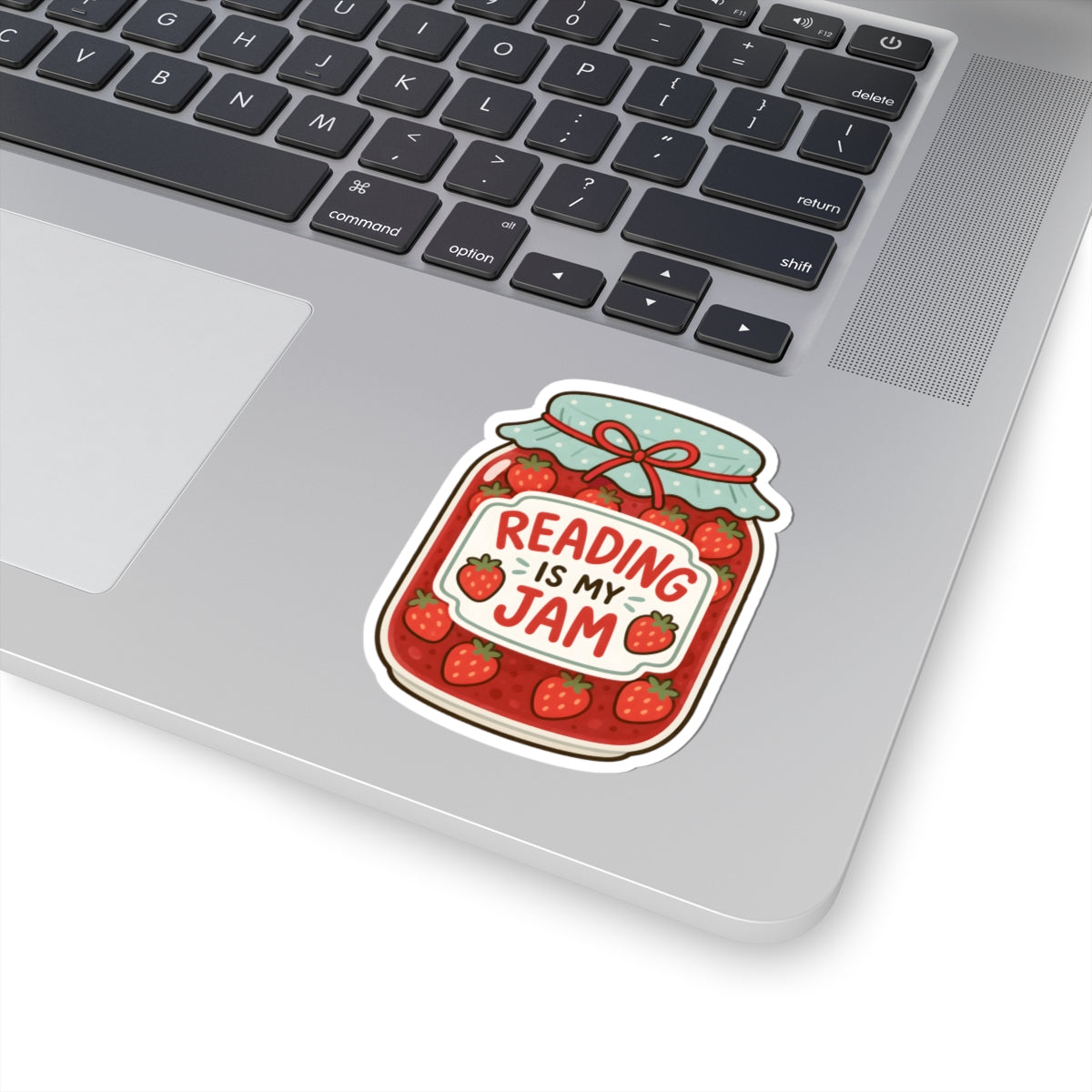 Reading is My Jam Sticker - Cute Strawberry Jelly Jar for Book Lovers Vinyl Decal 3" 4" 6" Inch