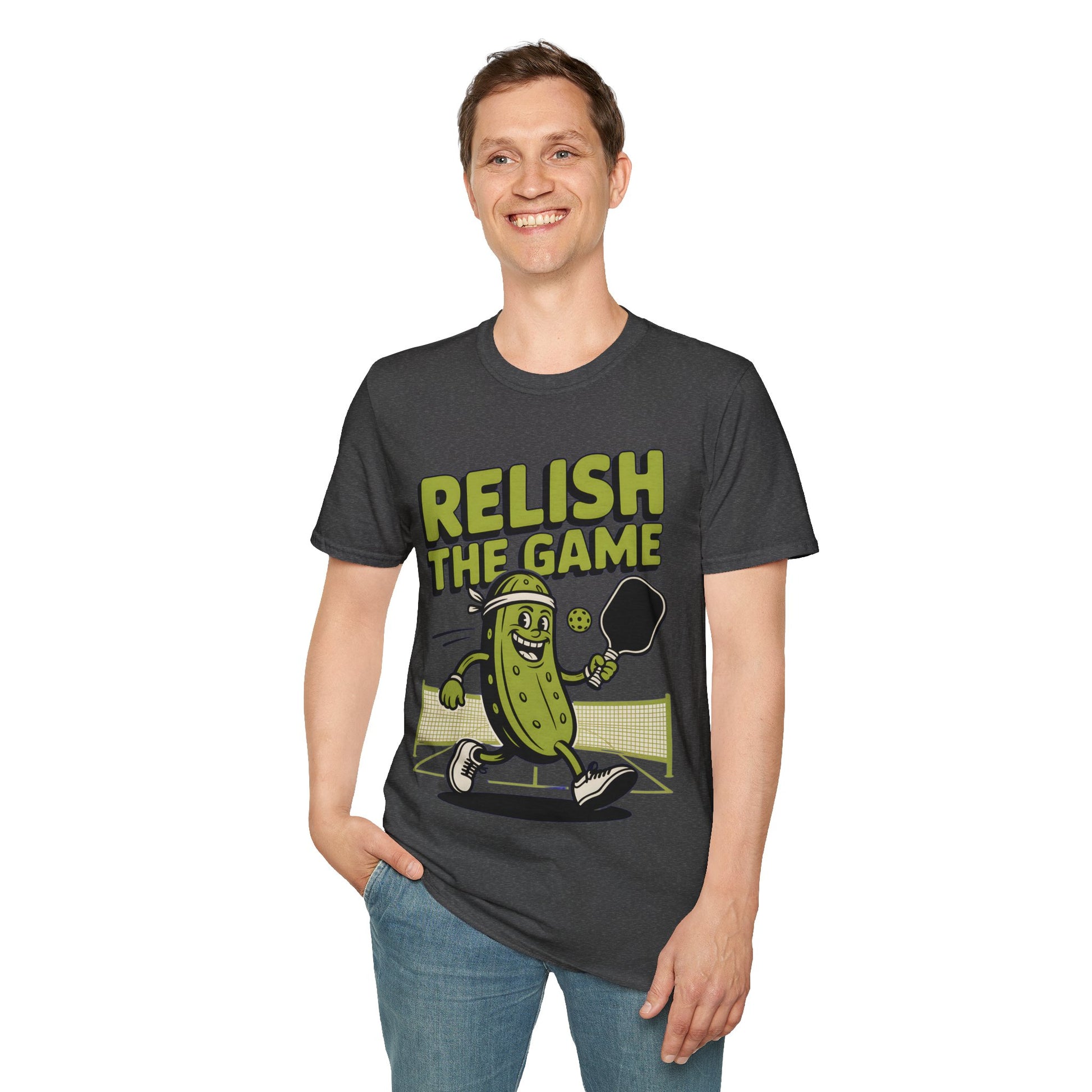 Funny Pickleball T-Shirt - Relish The Game Punny Sports Humor Tee