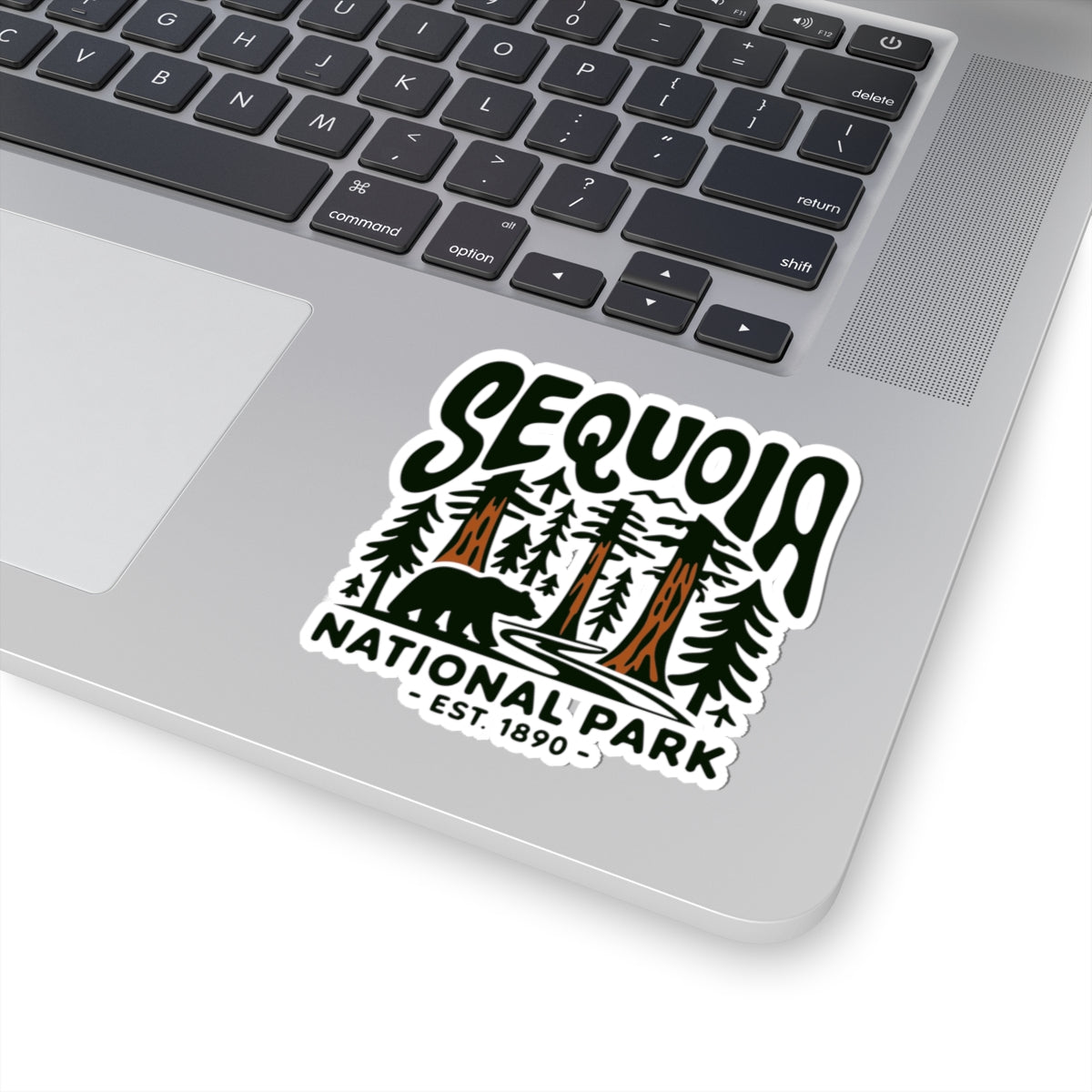 Sequoia National Park Vintage Bear Sticker - Retro Outdoor Nature Hiking Vinyl Decal 3" 4" 6" Inch