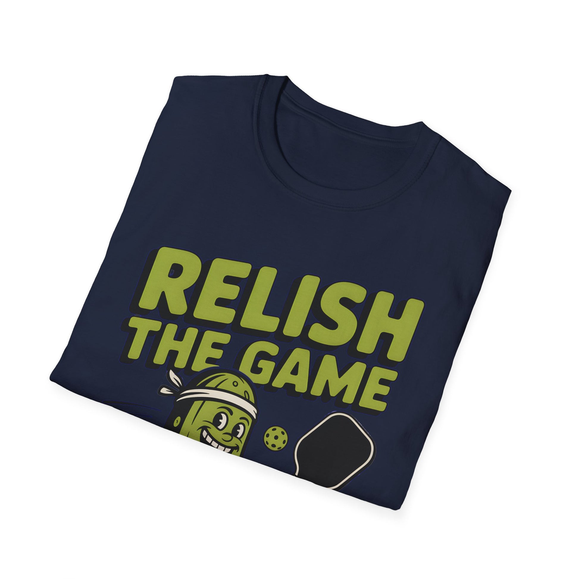 Funny Pickleball T-Shirt - Relish The Game Punny Sports Humor Tee