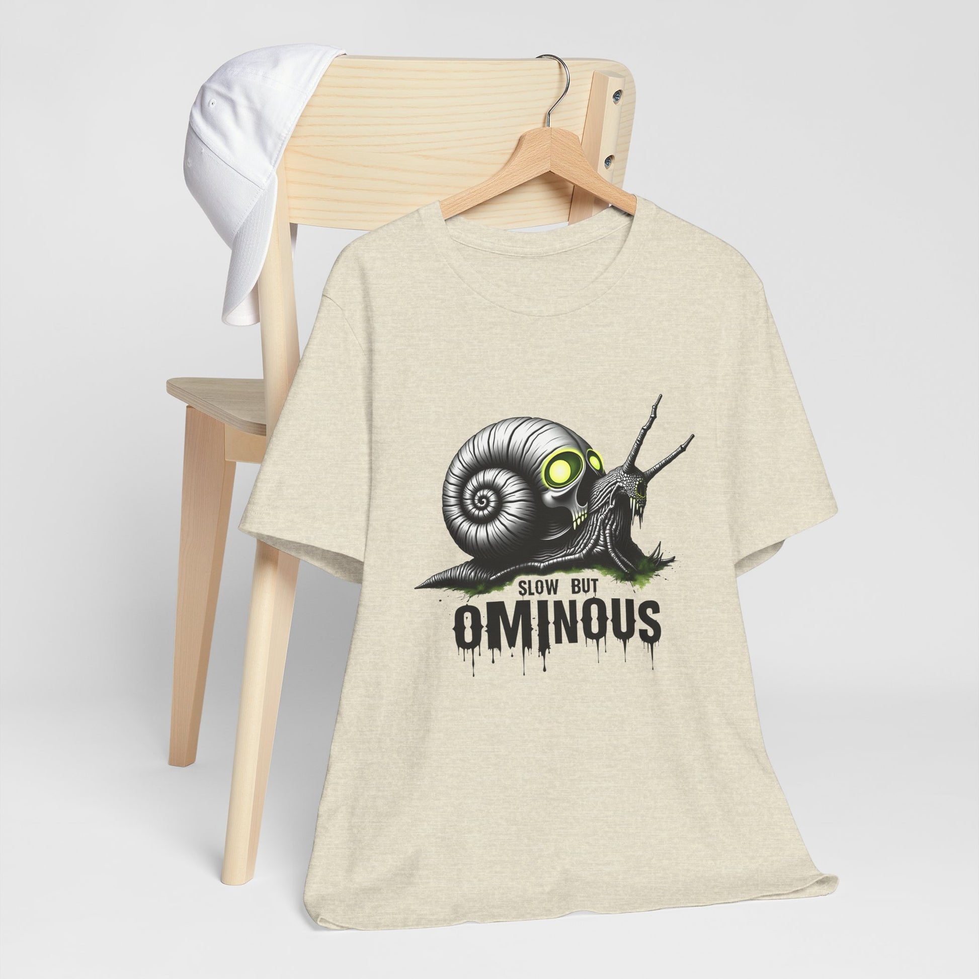 Slow but Ominous Aesthetic Tee | Dark Alternative Humor Snailcore T-Shirt
