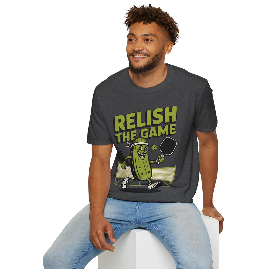 Funny Pickleball T-Shirt - Relish The Game Punny Sports Humor Tee