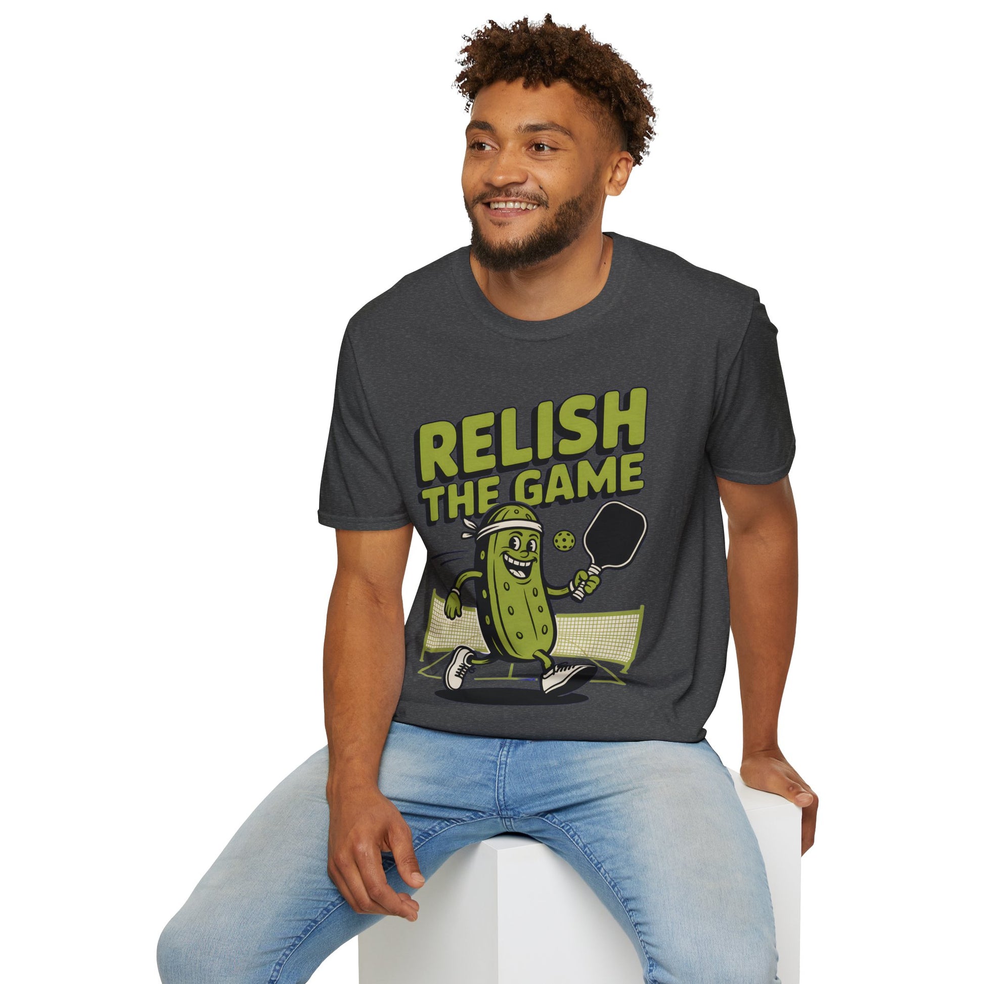 Funny Pickleball T-Shirt - Relish The Game Punny Sports Humor Tee