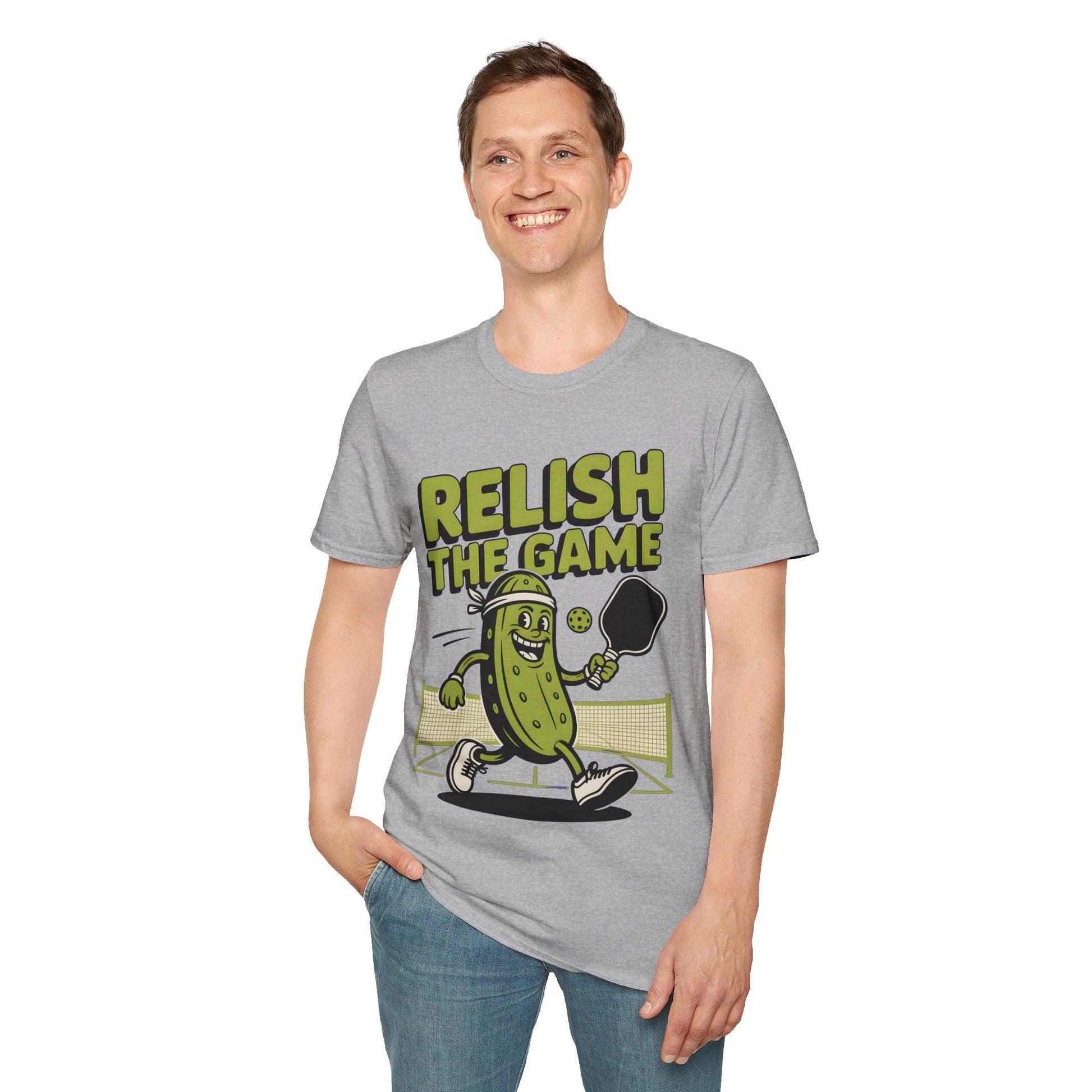 Funny Pickleball T-Shirt - Relish The Game Punny Sports Humor Tee