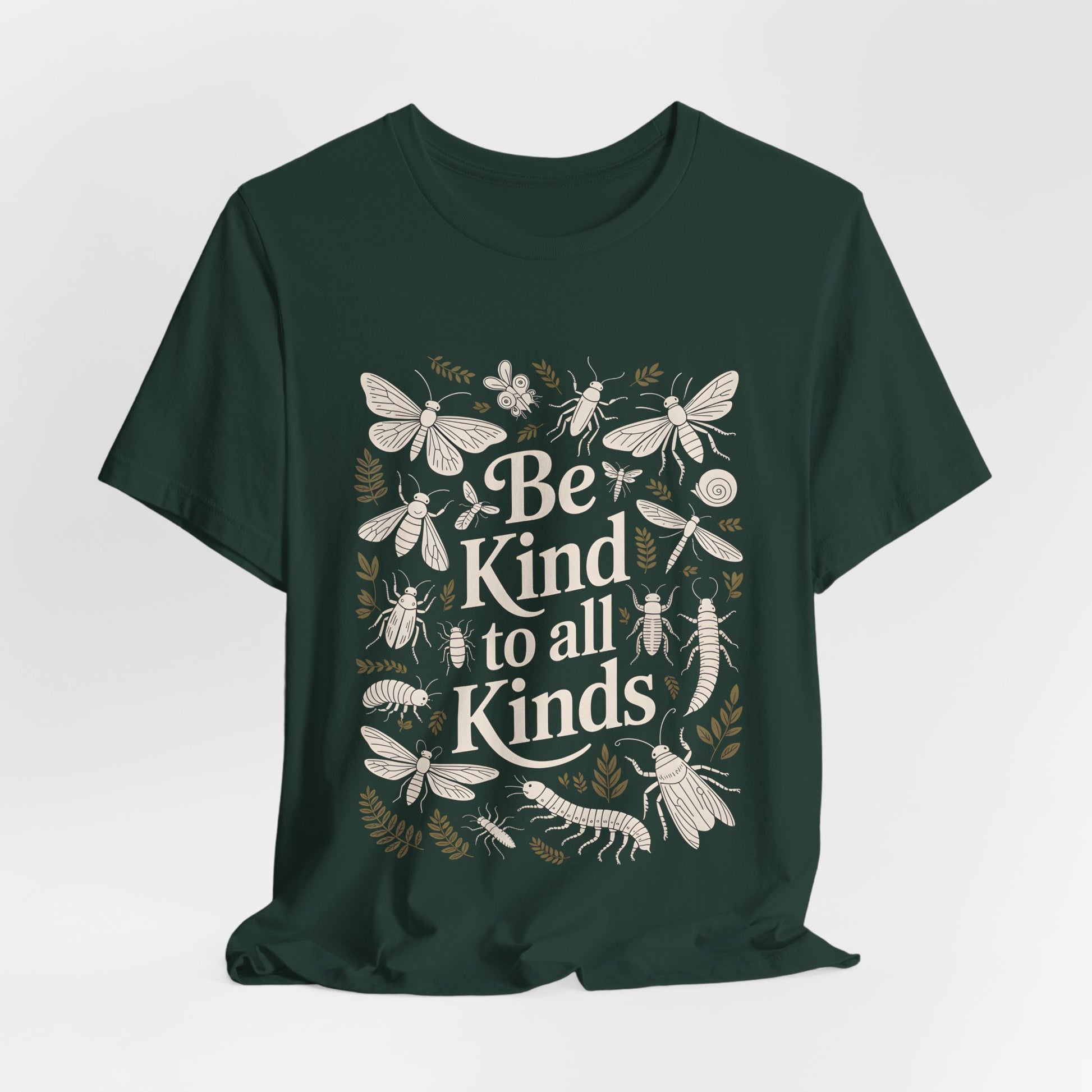 Be Kind to All Kinds TShirt - Insect Lover Tee - Bella Canvas 3001